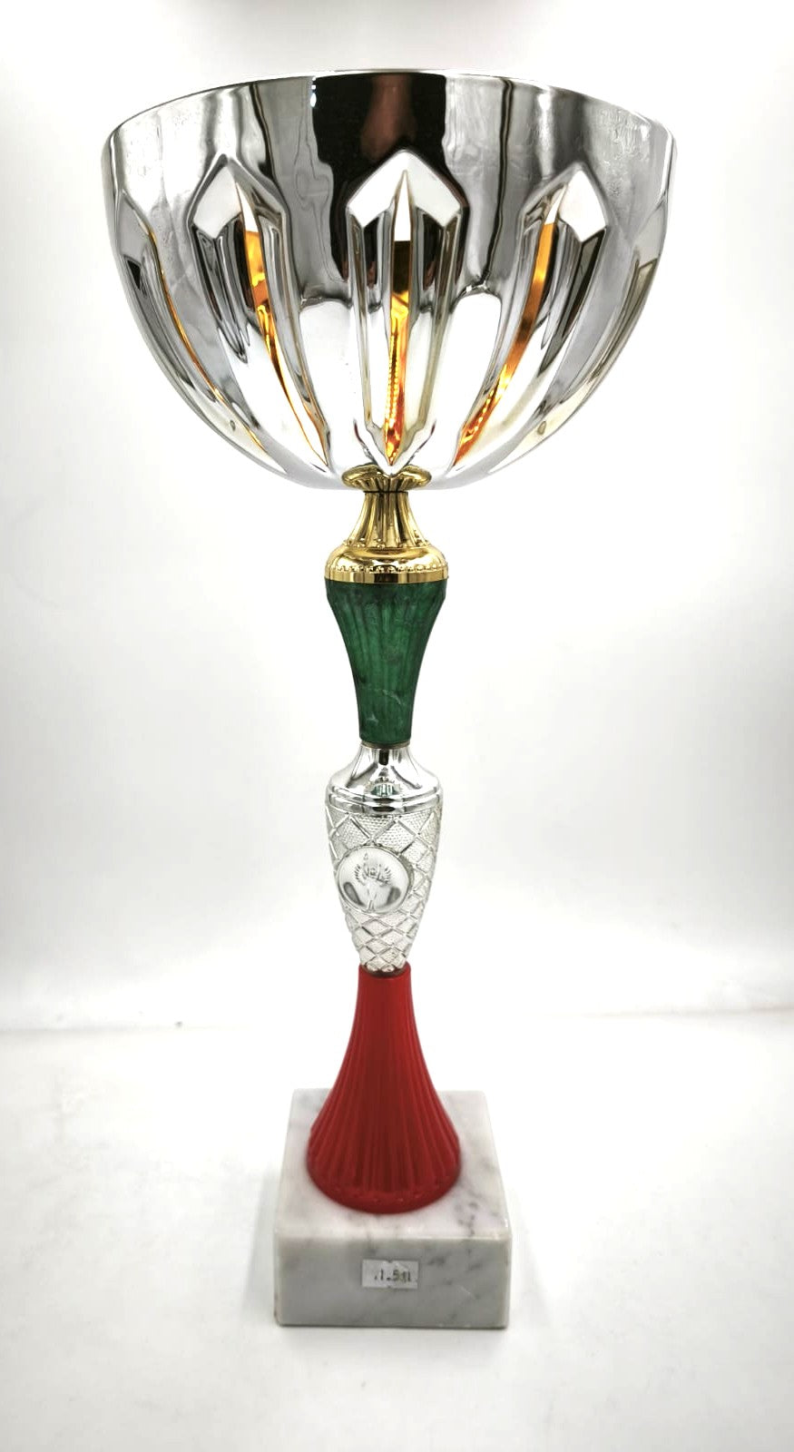 Coppa da 41 cm FINE SERIE con tazza in metallo e base in marmo