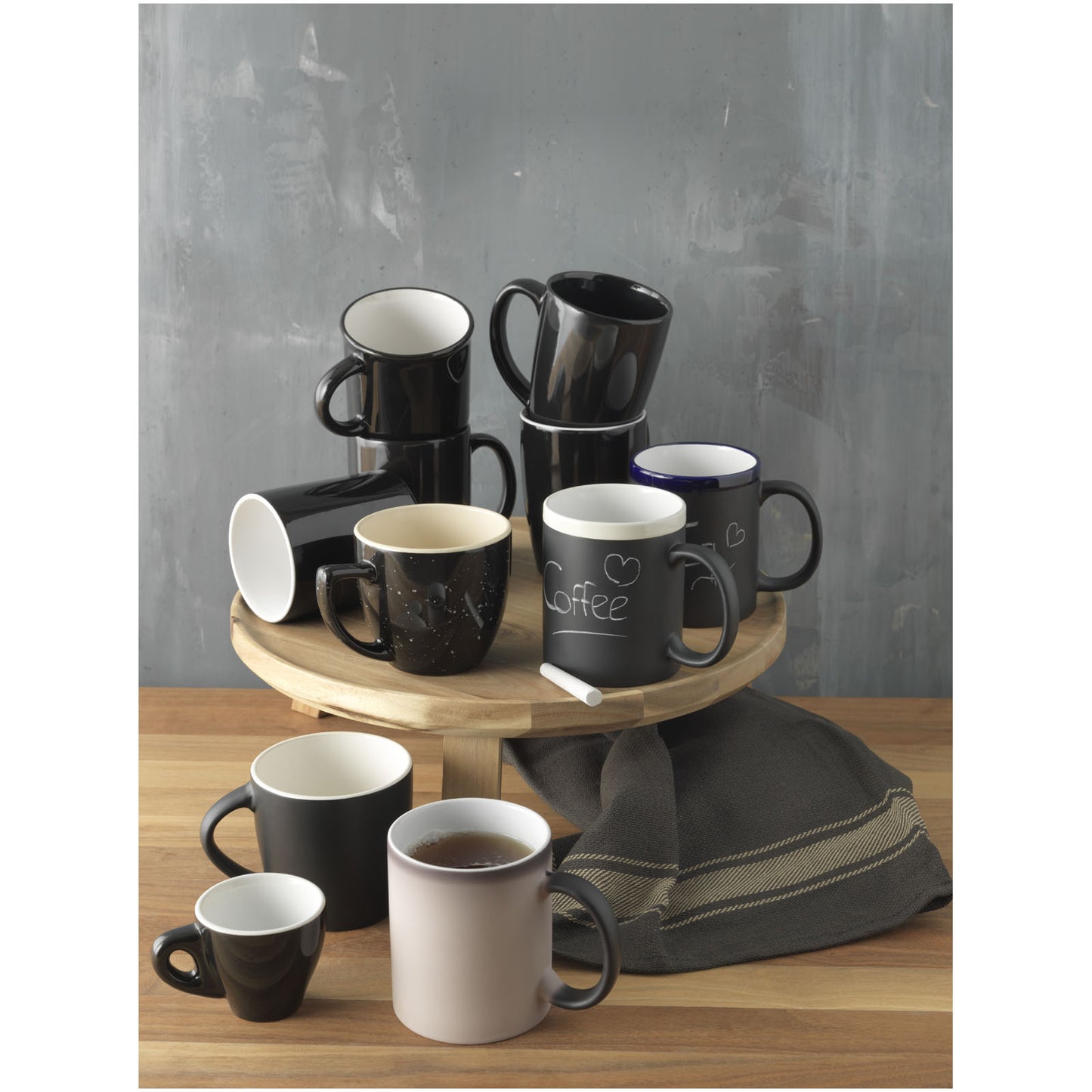 Tazza Chalk-write in ceramica da 330 ml