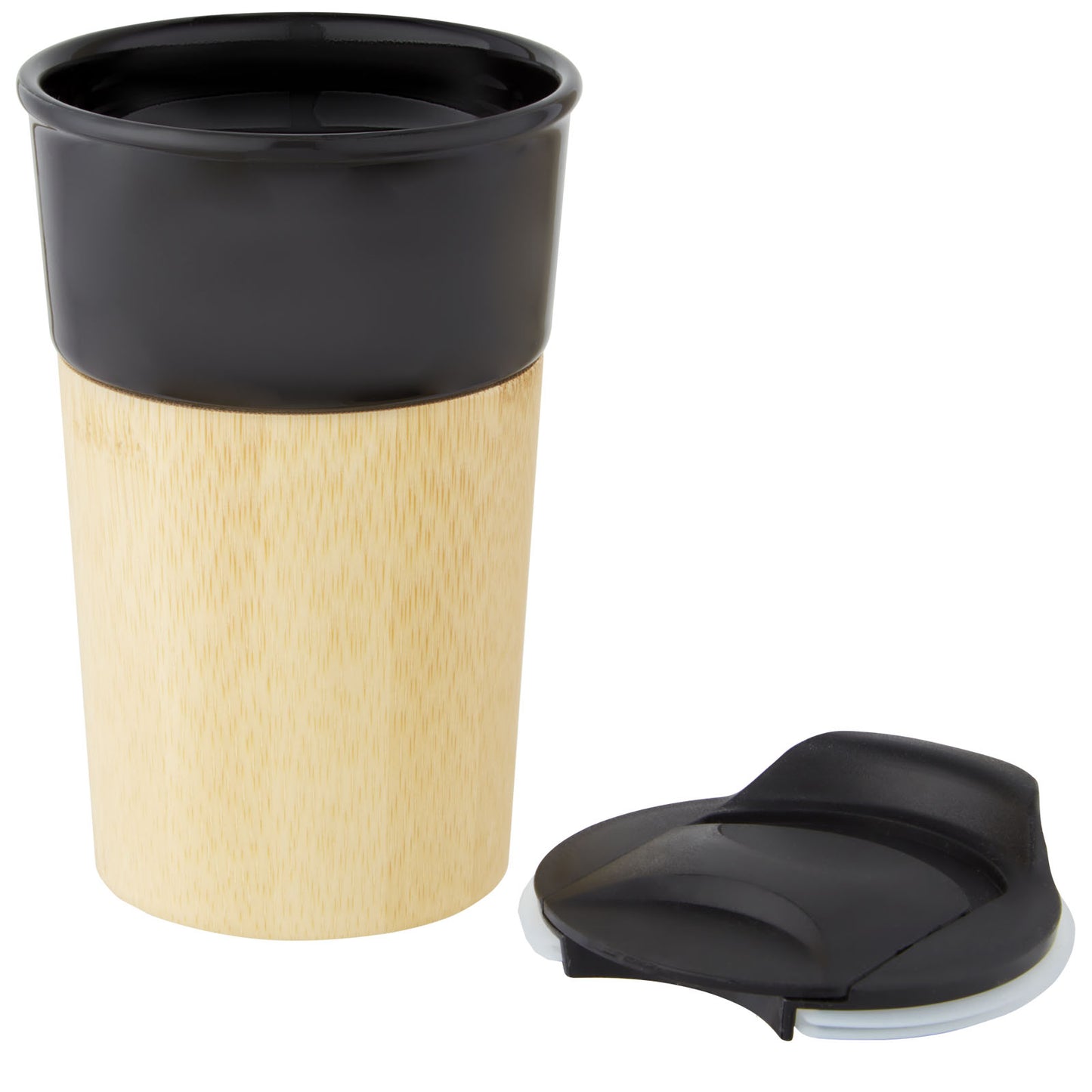 Tazza in porcellana da 320 ml con parete esterna in bambù Pereira