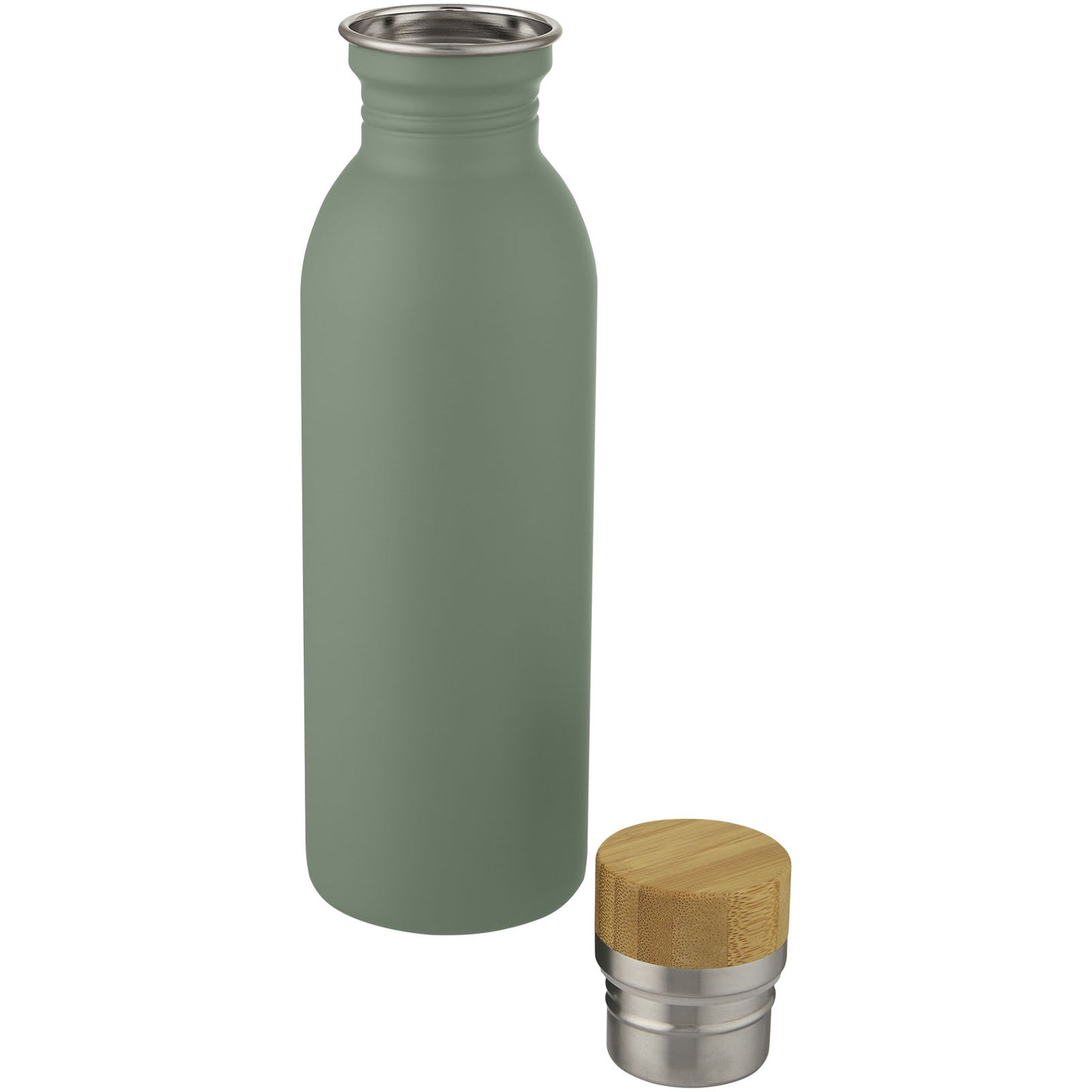 Borraccia sportiva Kalix da 650 ml in acciaio inossidabile - Verde melange