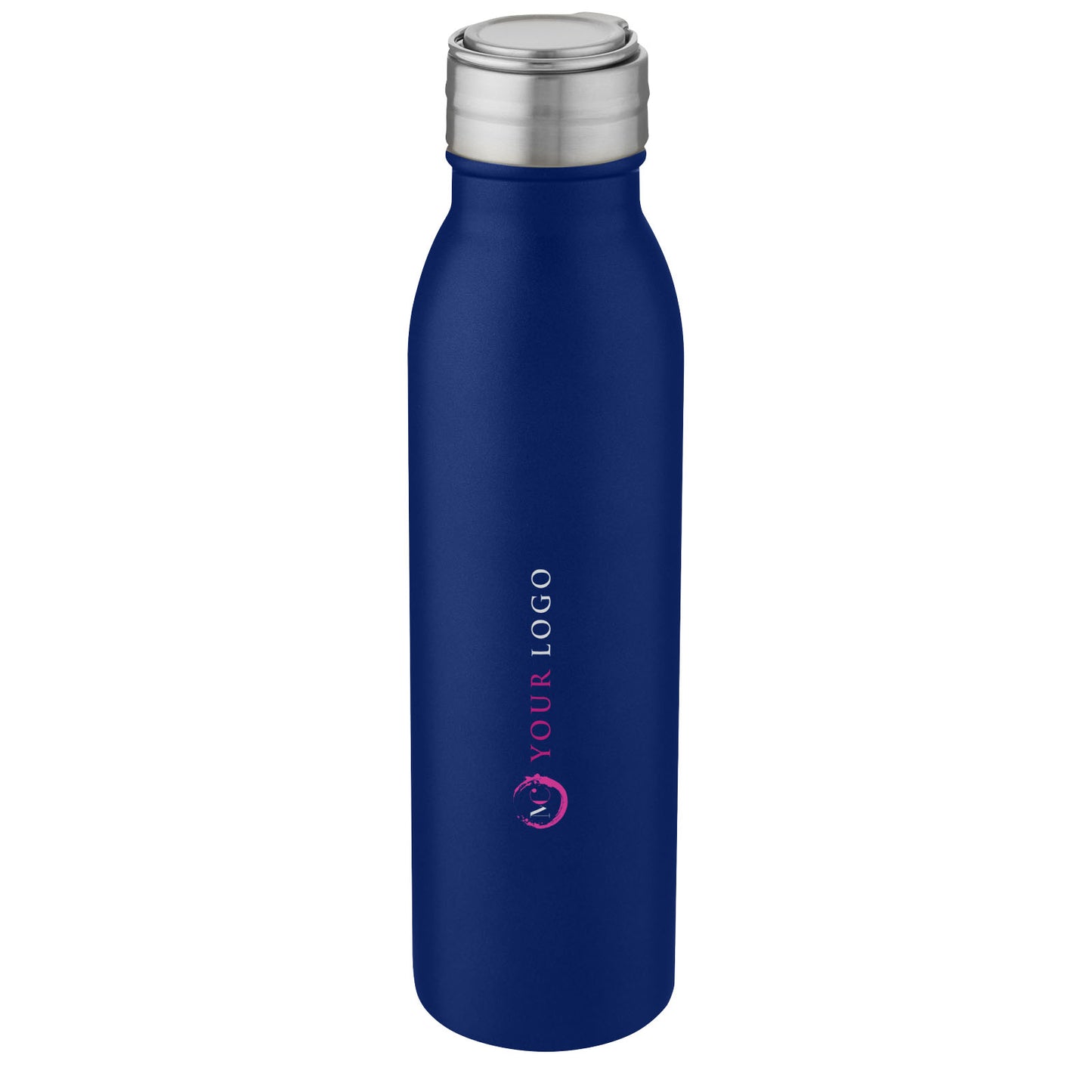 Borraccia sportiva Harper da 700 ml in acciaio inossidabile con anello in metallo