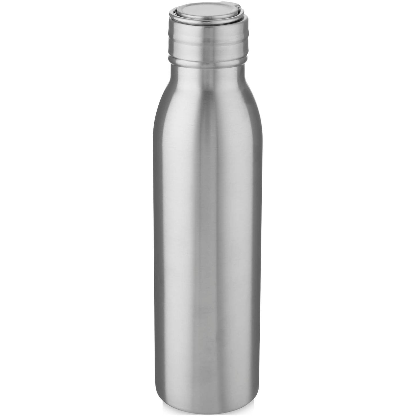 Borraccia sportiva Harper da 700 ml in acciaio inossidabile con anello in metallo - Argento