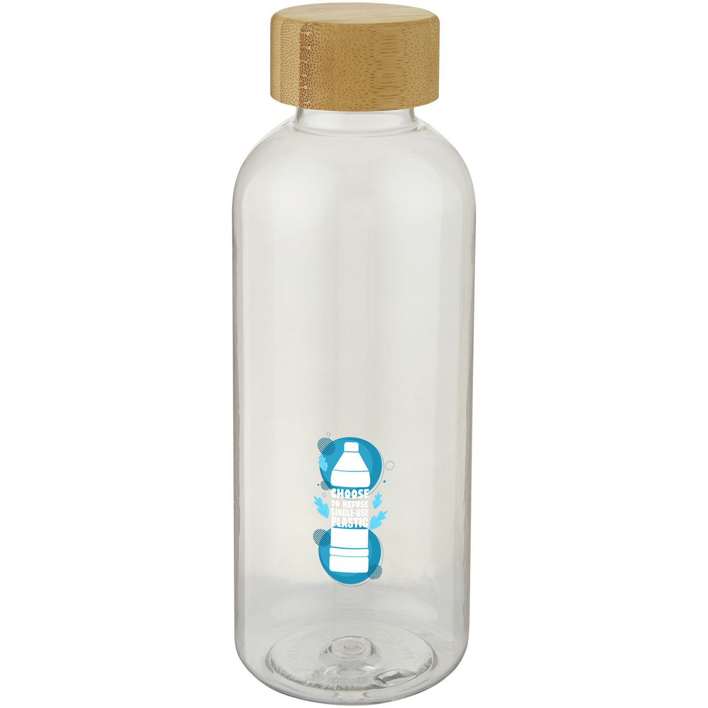 Borraccia sportiva Ziggs da 650 ml in plastica riciclata - Trasparente