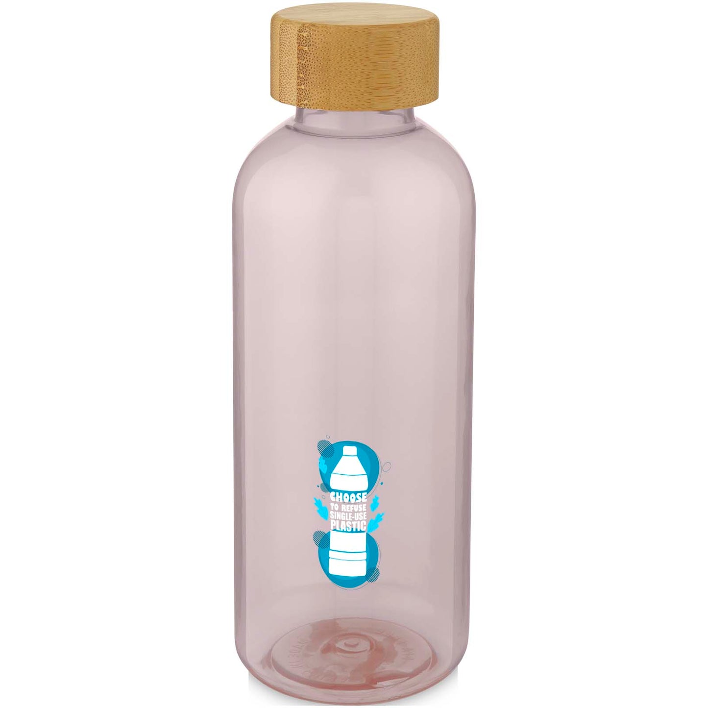 Borraccia sportiva Ziggs da 650 ml in plastica riciclata - Rosa