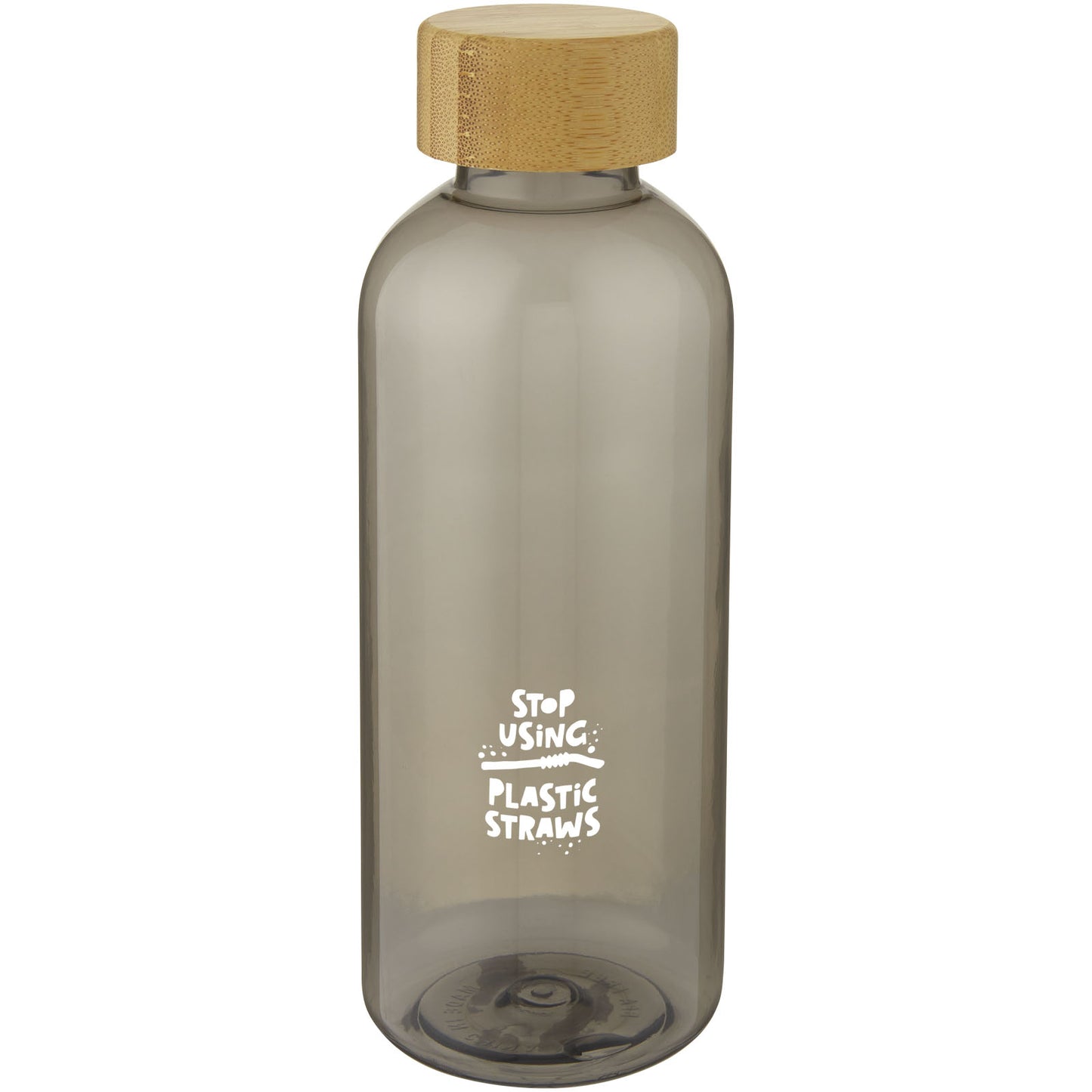 Borraccia sportiva Ziggs da 650 ml in plastica riciclata - Carbone trasparente