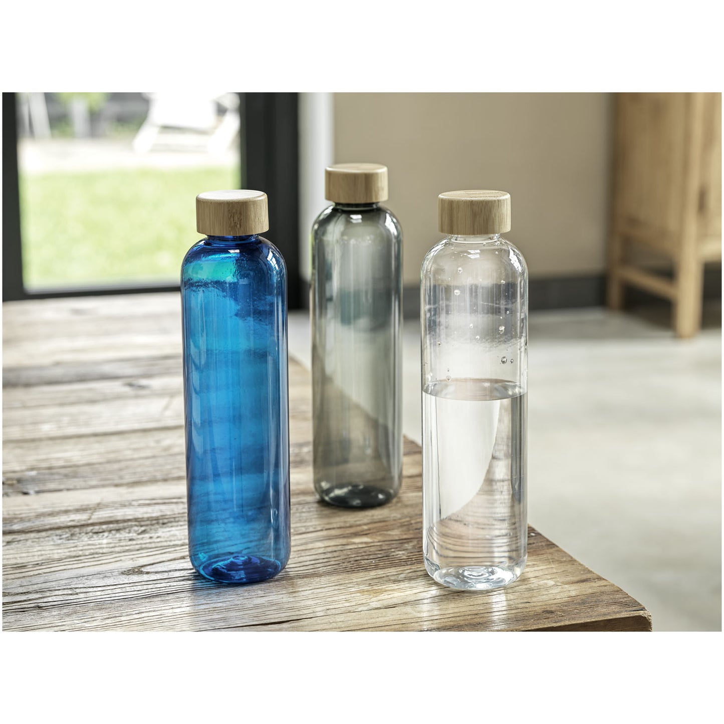 Borraccia in plastica riciclata da 1000 ml Ziggs - Carbone