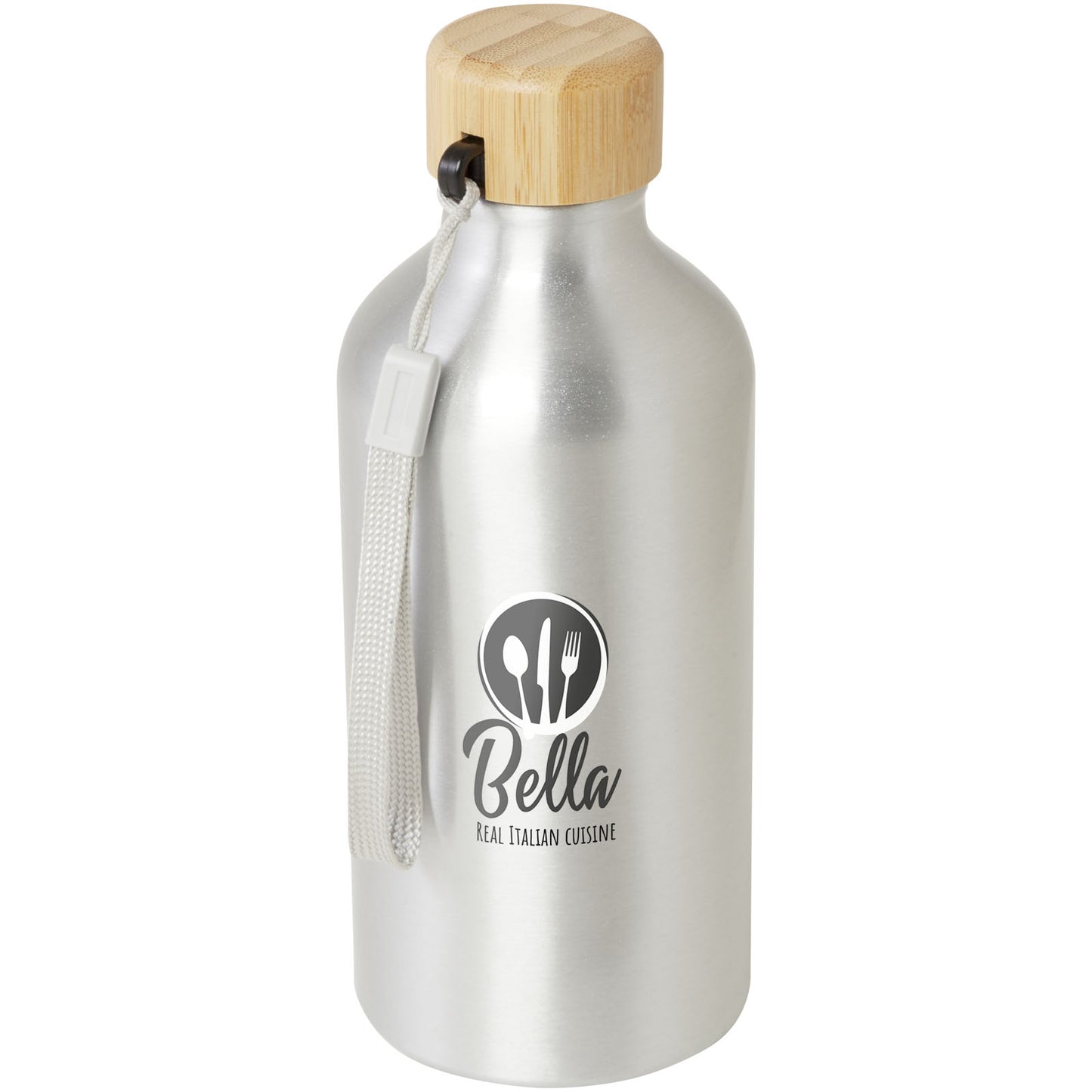 Borraccia in alluminio riciclato certificato RCS da 500 ml Malpeza