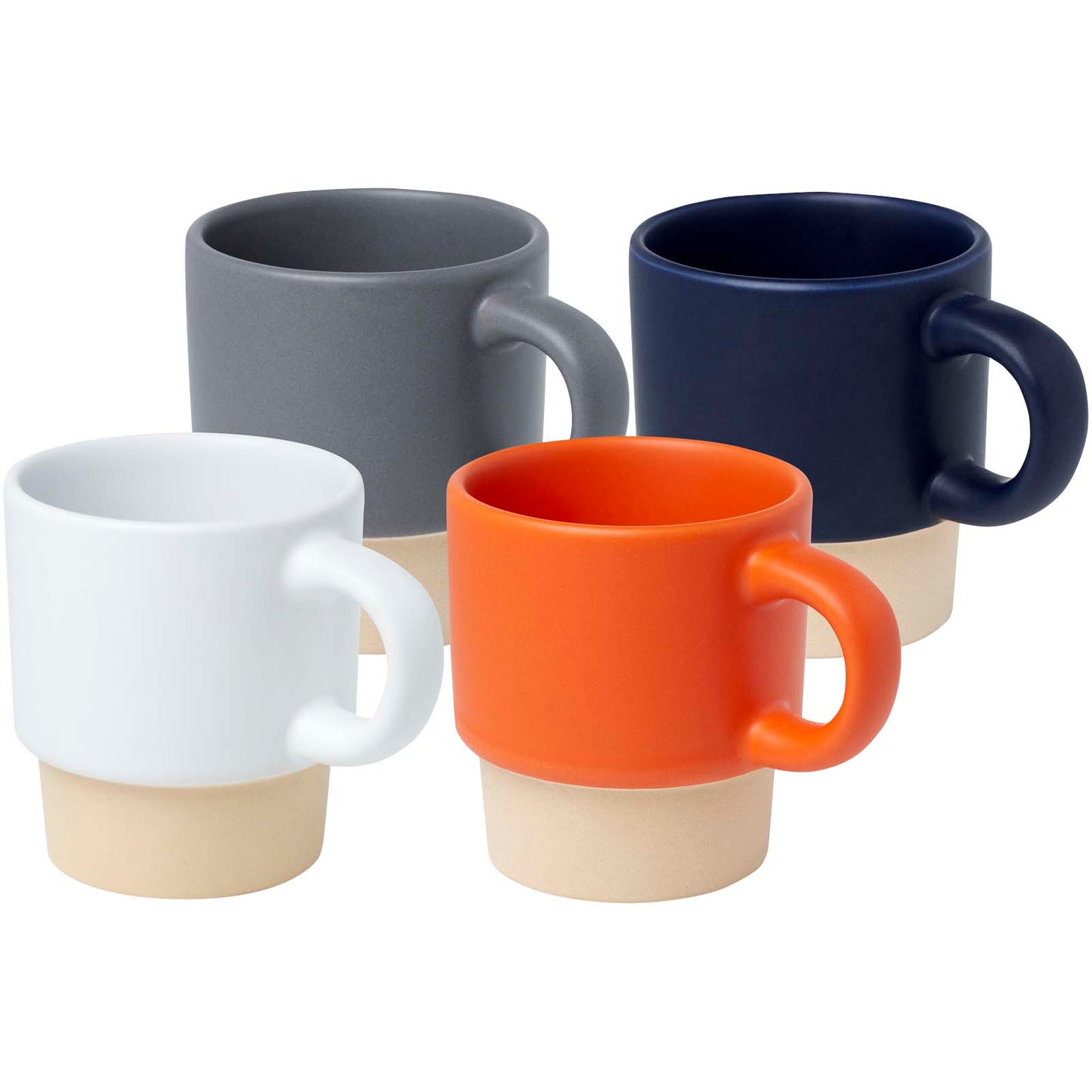 Tazza per caffè espresso impilabile con fondo in argilla da 130 ml Olympia