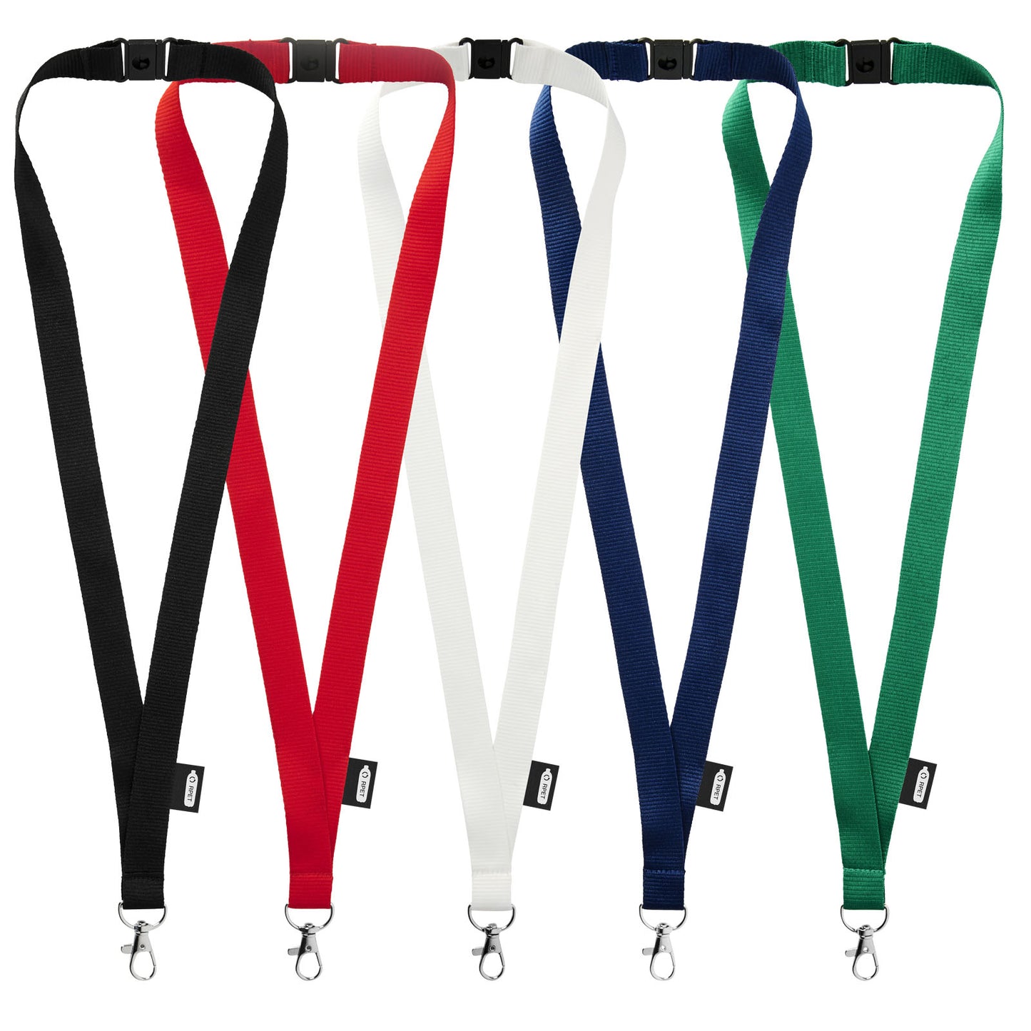 Lanyard Tom in PET riciclato con sgancio di sicurezza