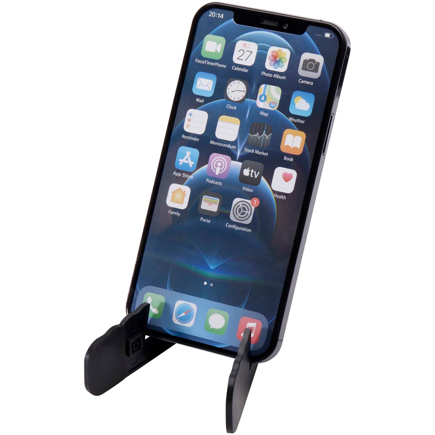 Supporto per tablet e telefono pieghevole in plastica riciclata Buna