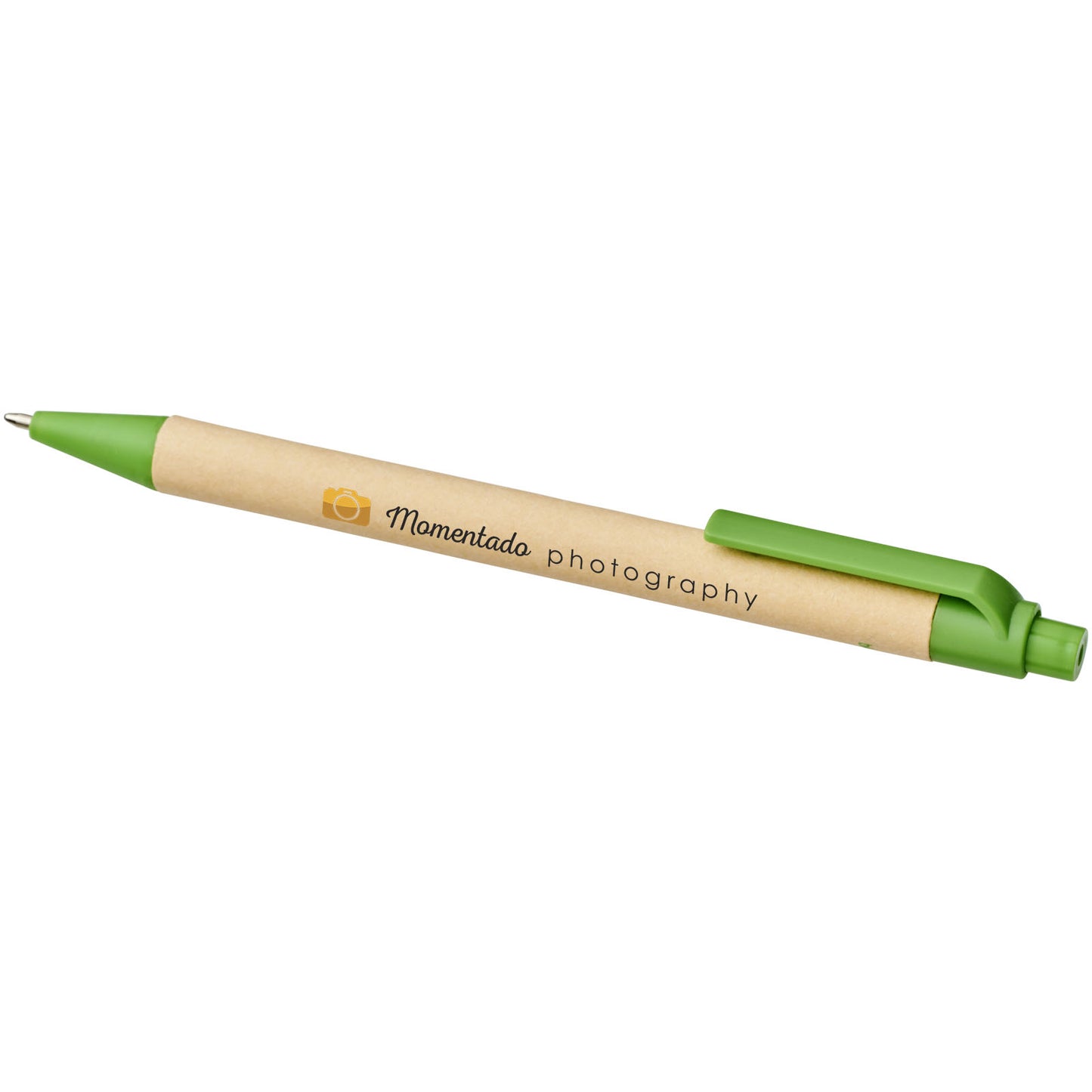 Penna a sfera Berk in cartone riciclato e plastica derivata dal mais (inchiostro nero)