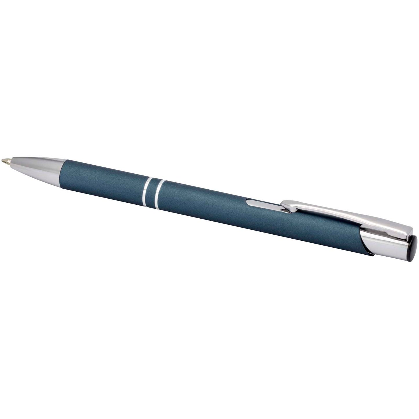 Penna a sfera a scatto Moneta soft touch (inchiostro nero)