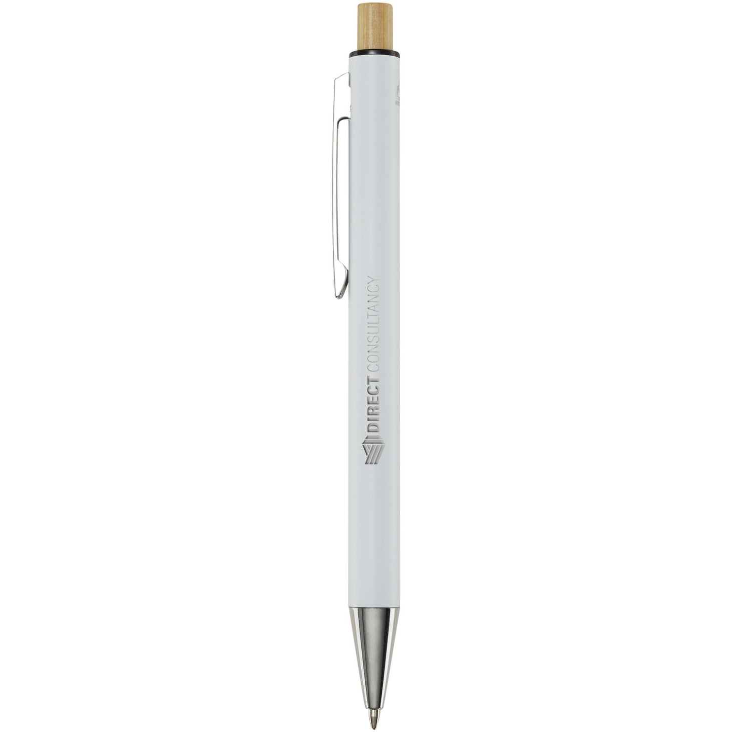 Penna a sfera in alluminio riciclato Cyrus (inchiostro blu)