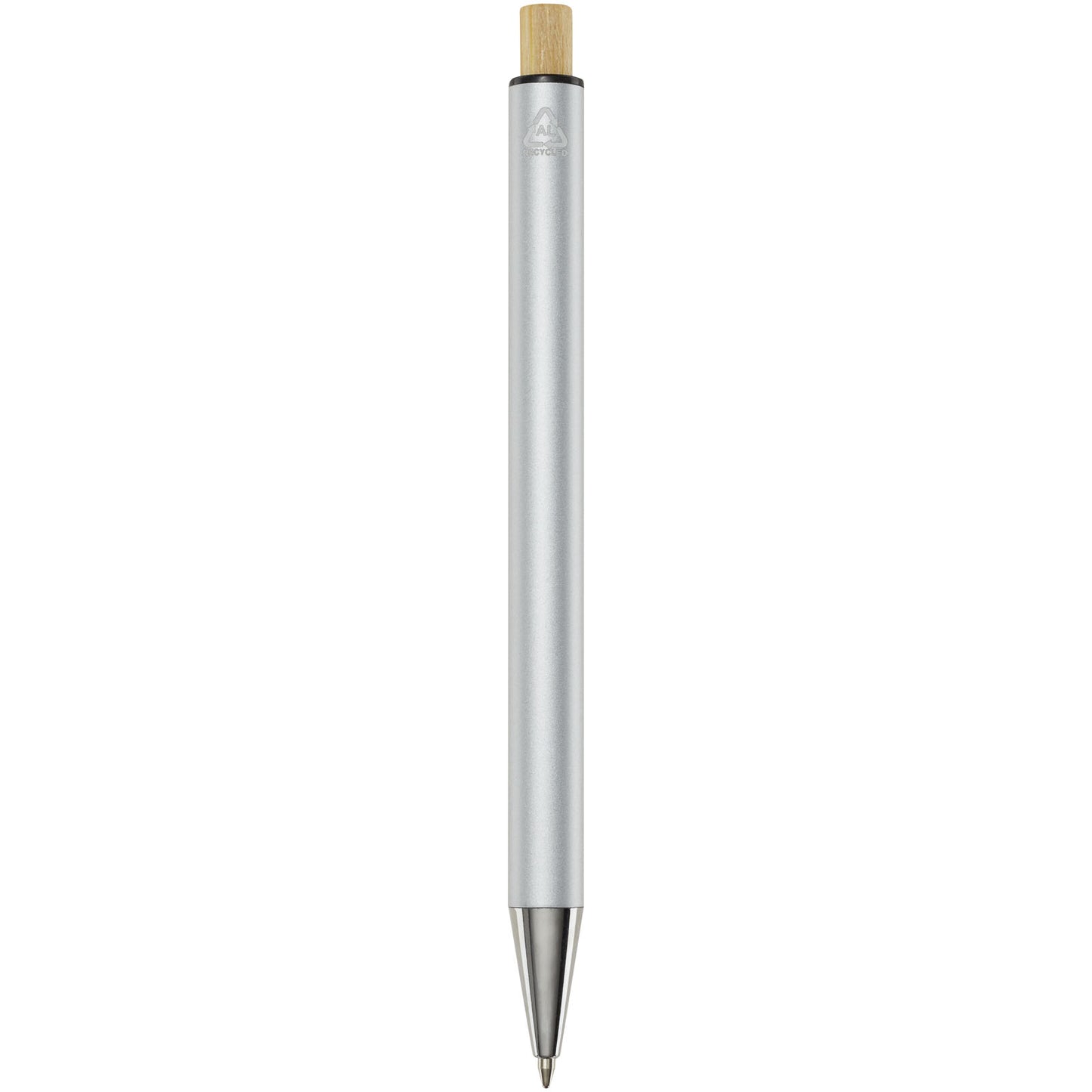 Penna a sfera in alluminio riciclato Cyrus (inchiostro blu)