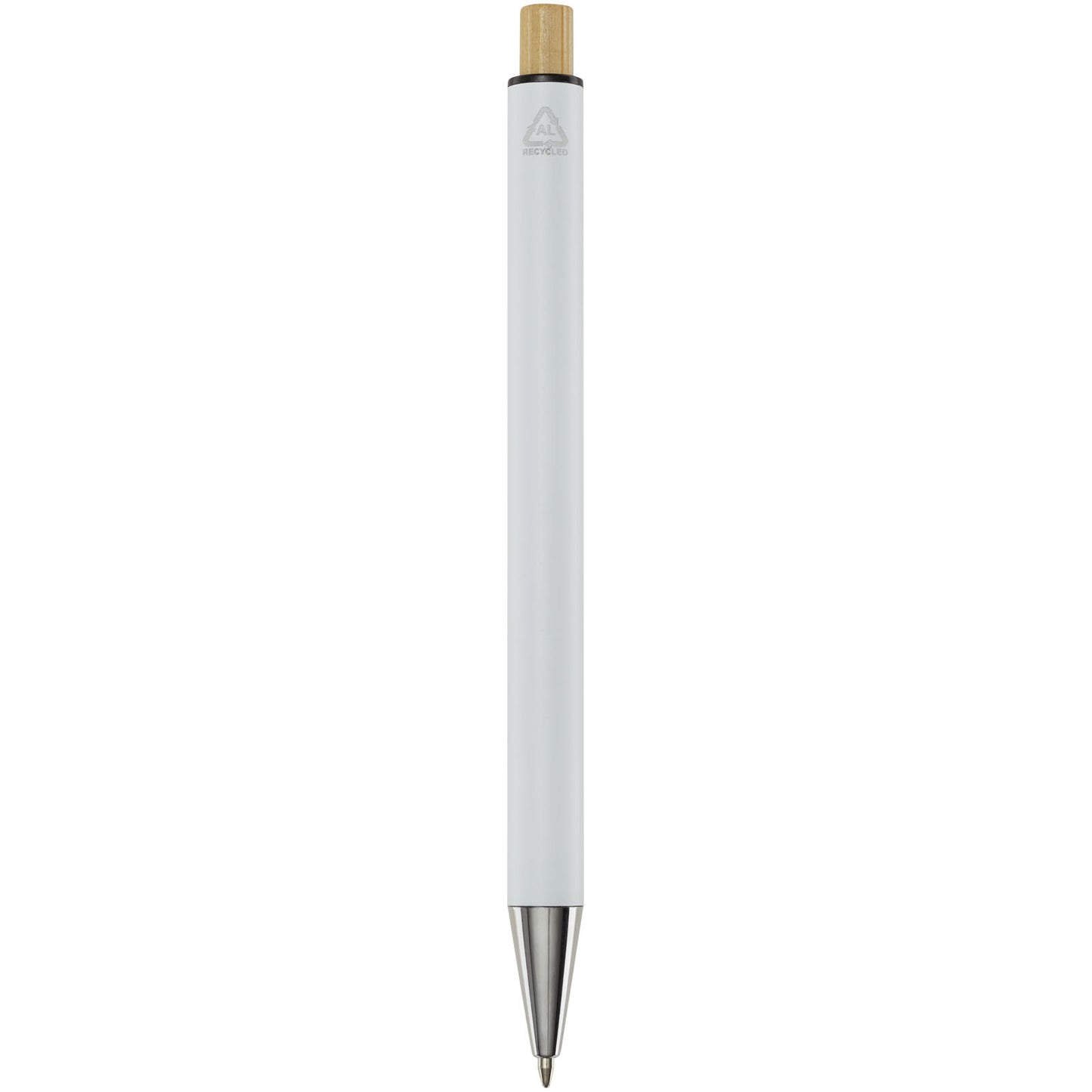 Penna a sfera in alluminio riciclato Cyrus (inchiostro nero)