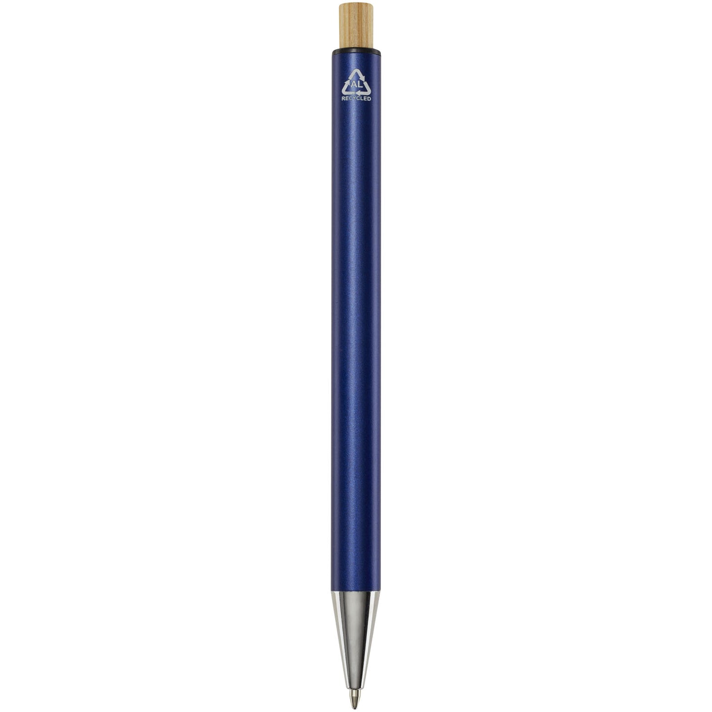 Penna a sfera in alluminio riciclato Cyrus (inchiostro nero)