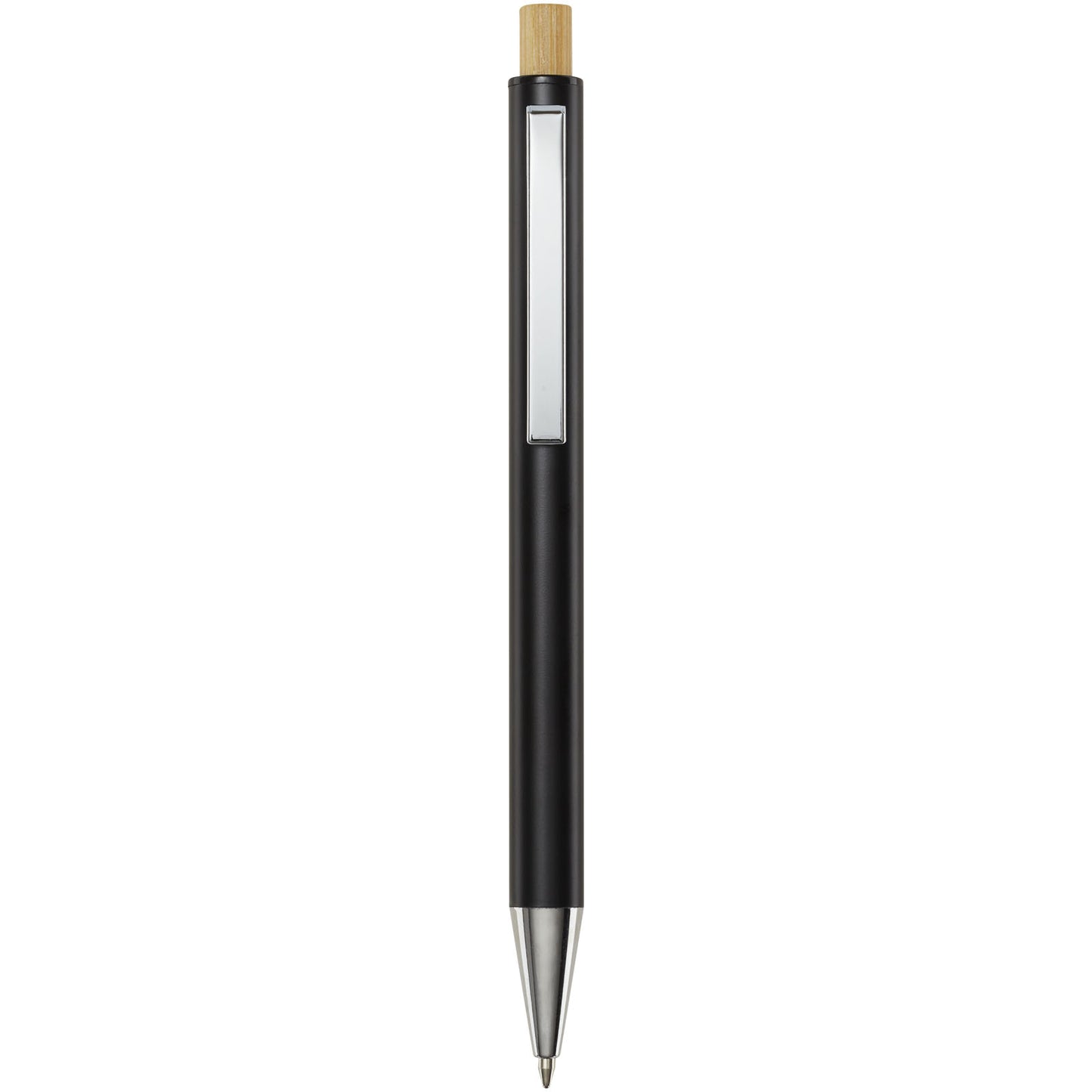 Penna a sfera in alluminio riciclato Cyrus (inchiostro nero)