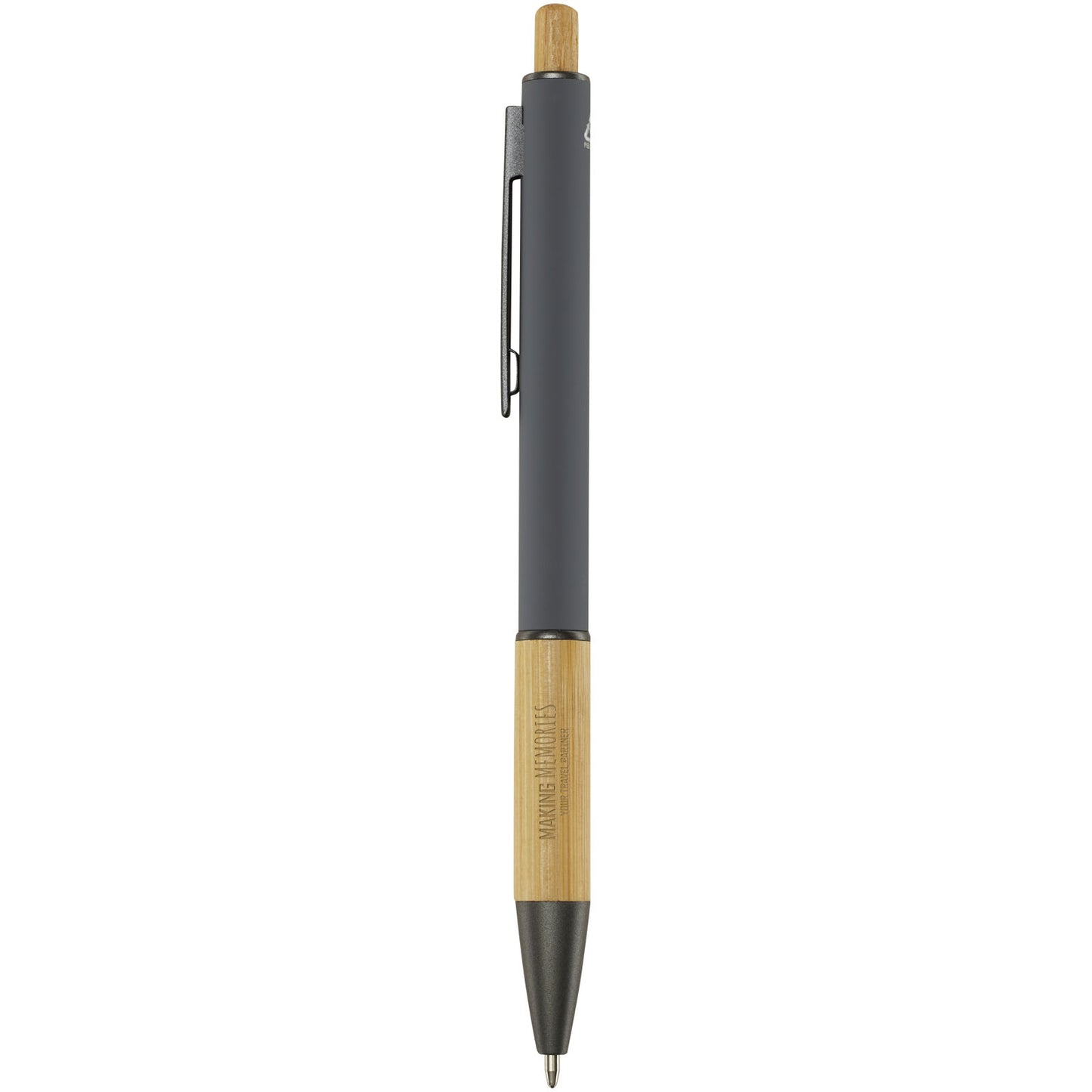 Penna a sfera in alluminio riciclato Darius (inchiostro blu)