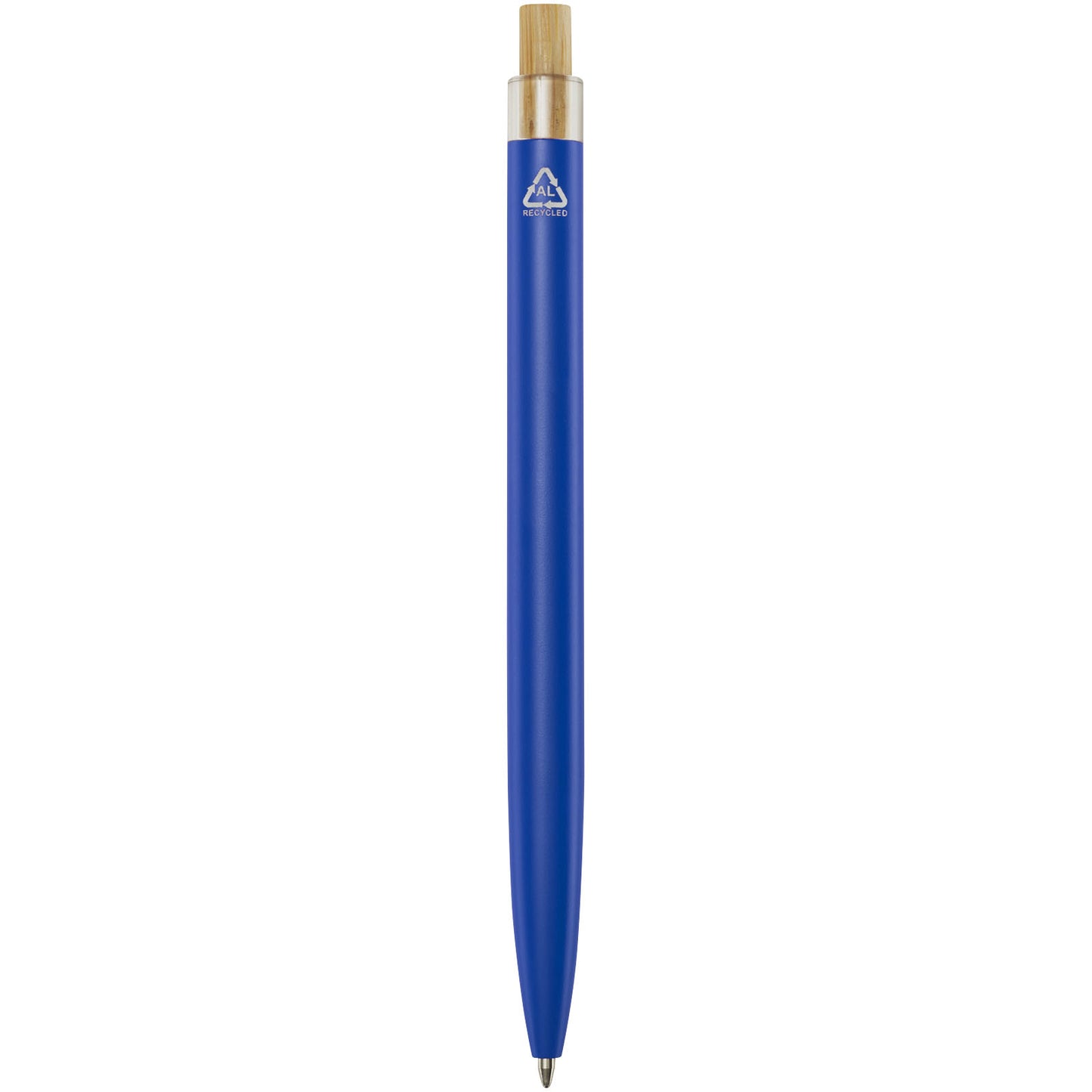 Penna a sfera in alluminio riciclato Nooshin (inchiostro blu)