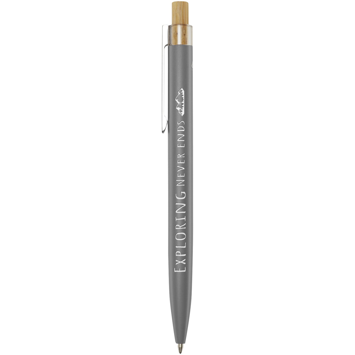 Penna a sfera in alluminio riciclato Nooshin (inchiostro nero)