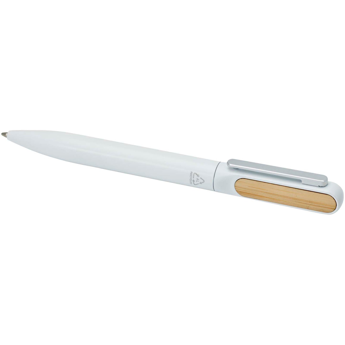 Penna a sfera in alluminio riciclato Blanca (inchiostro nero)