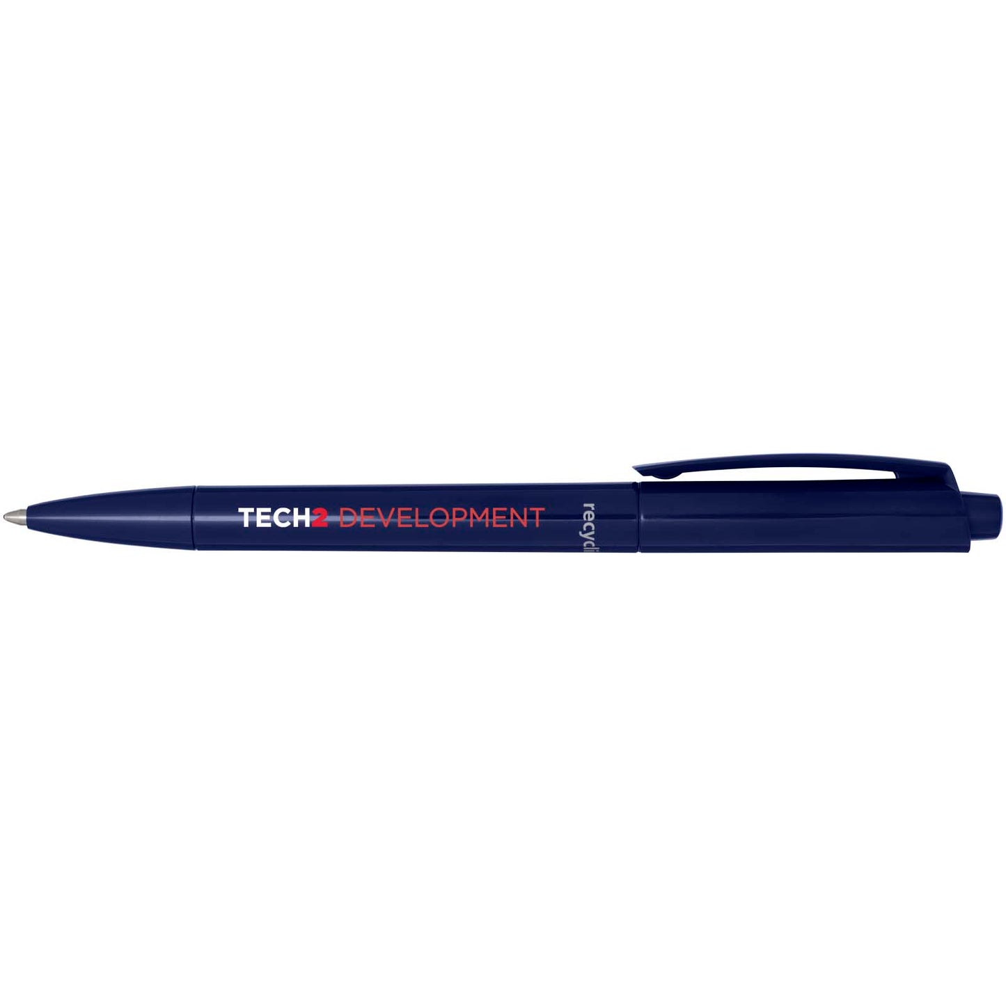 Penna a sfera in plastica riciclata Martha (inchiostro nero)