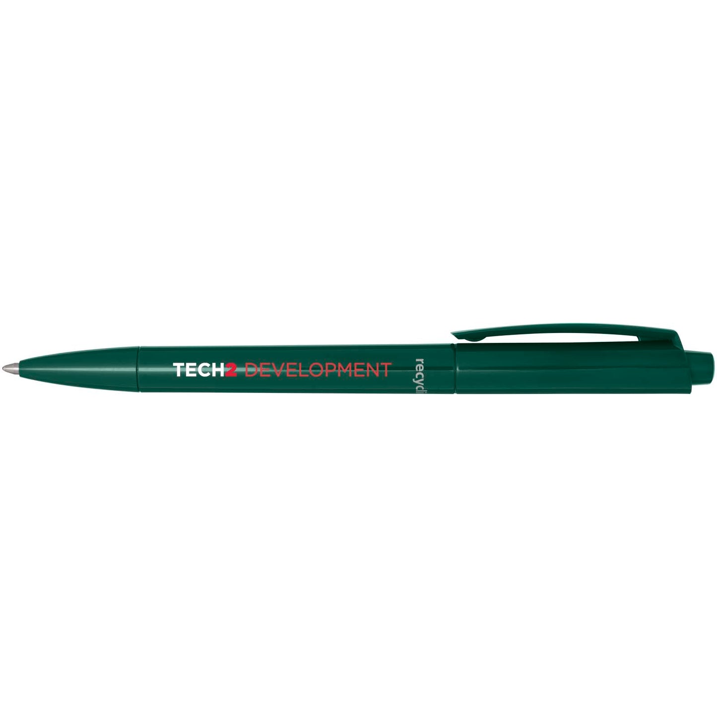 Penna a sfera in plastica riciclata Martha (inchiostro nero)