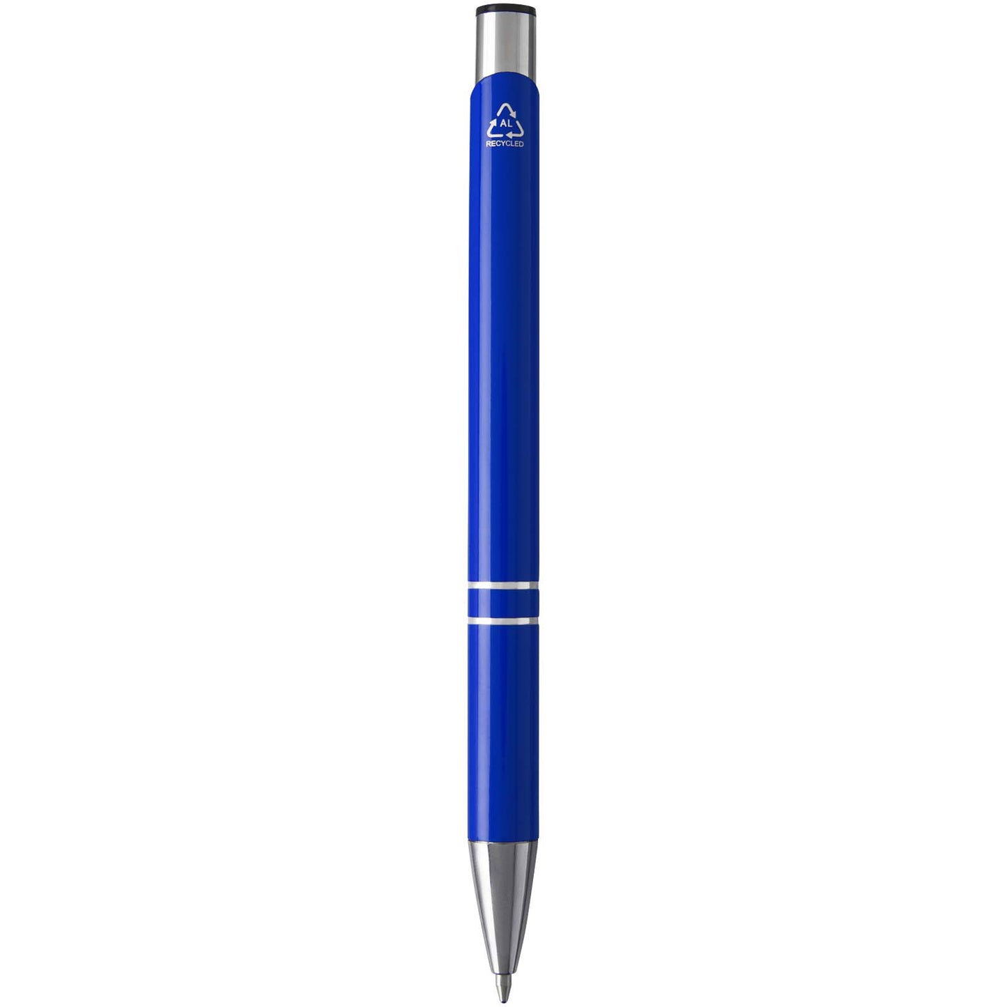 Penna a sfera in alluminio riciclato Moneta (inchiostro blu)