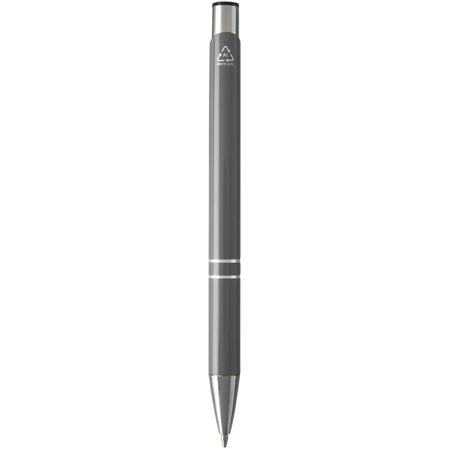 Penna a sfera in alluminio riciclato Moneta (inchiostro blu)