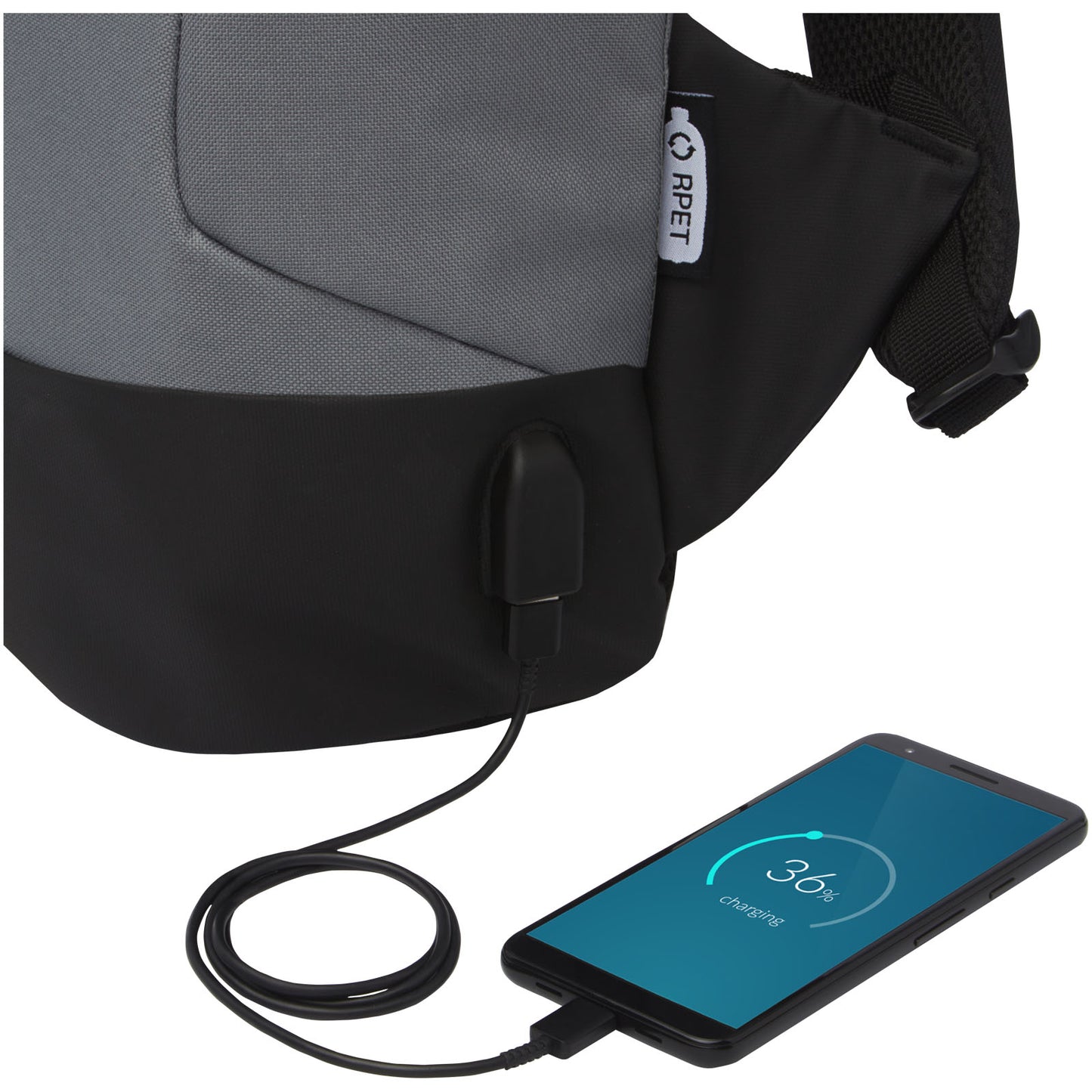 Zaino antifurto in RPET certificato GRS Cover - 18L