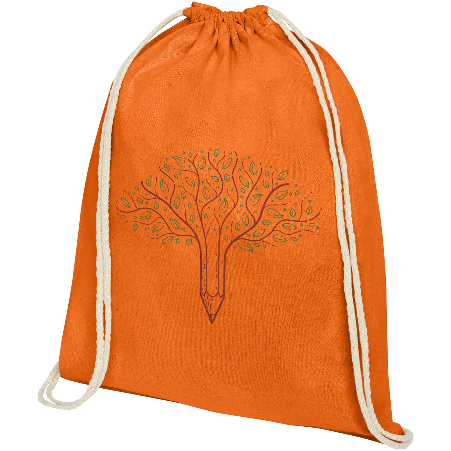 Zaino con cordoncino Oregon in cotone da 140 g/m² - 5L