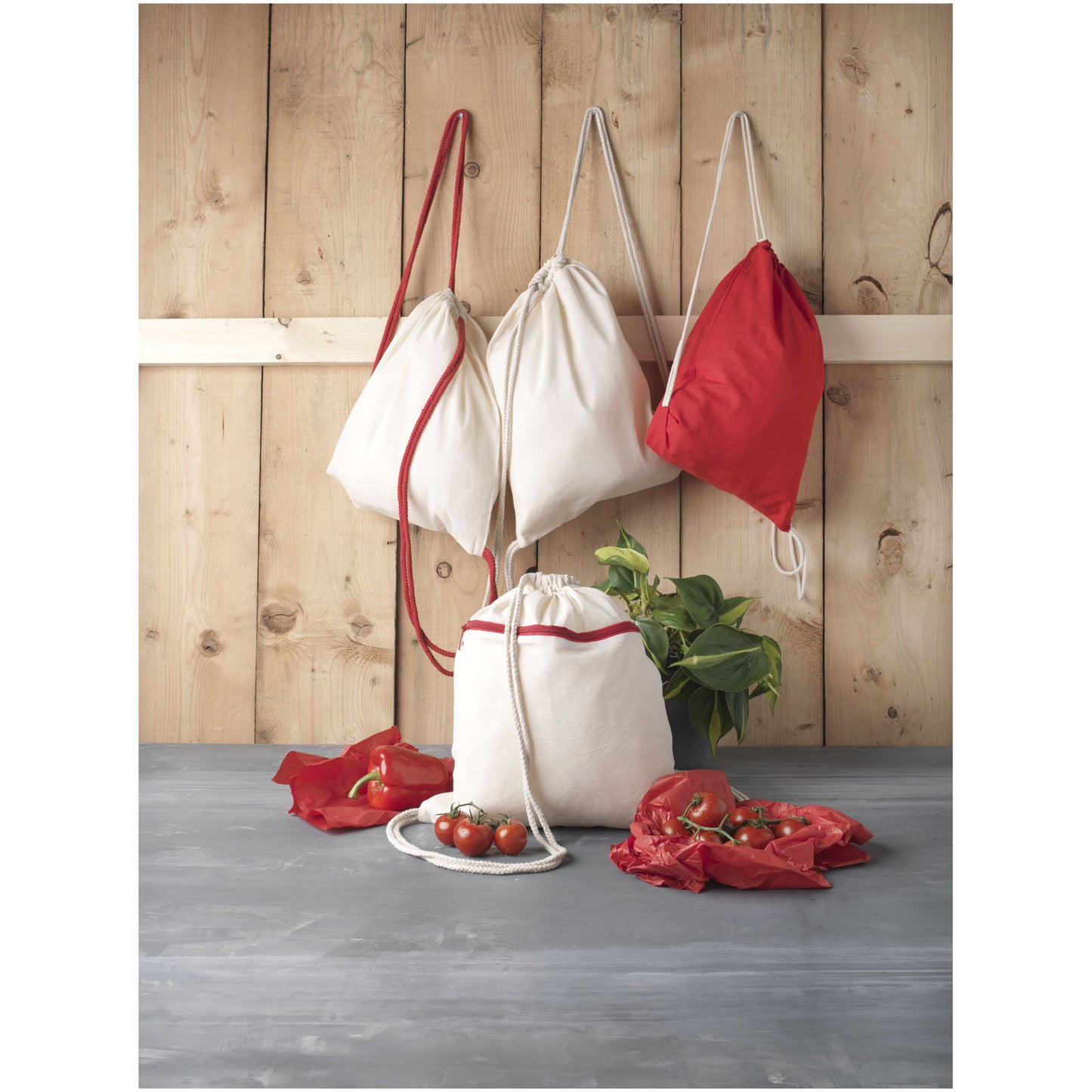 Zaino con cordoncino Oregon in cotone da 140 g/m² - 5L