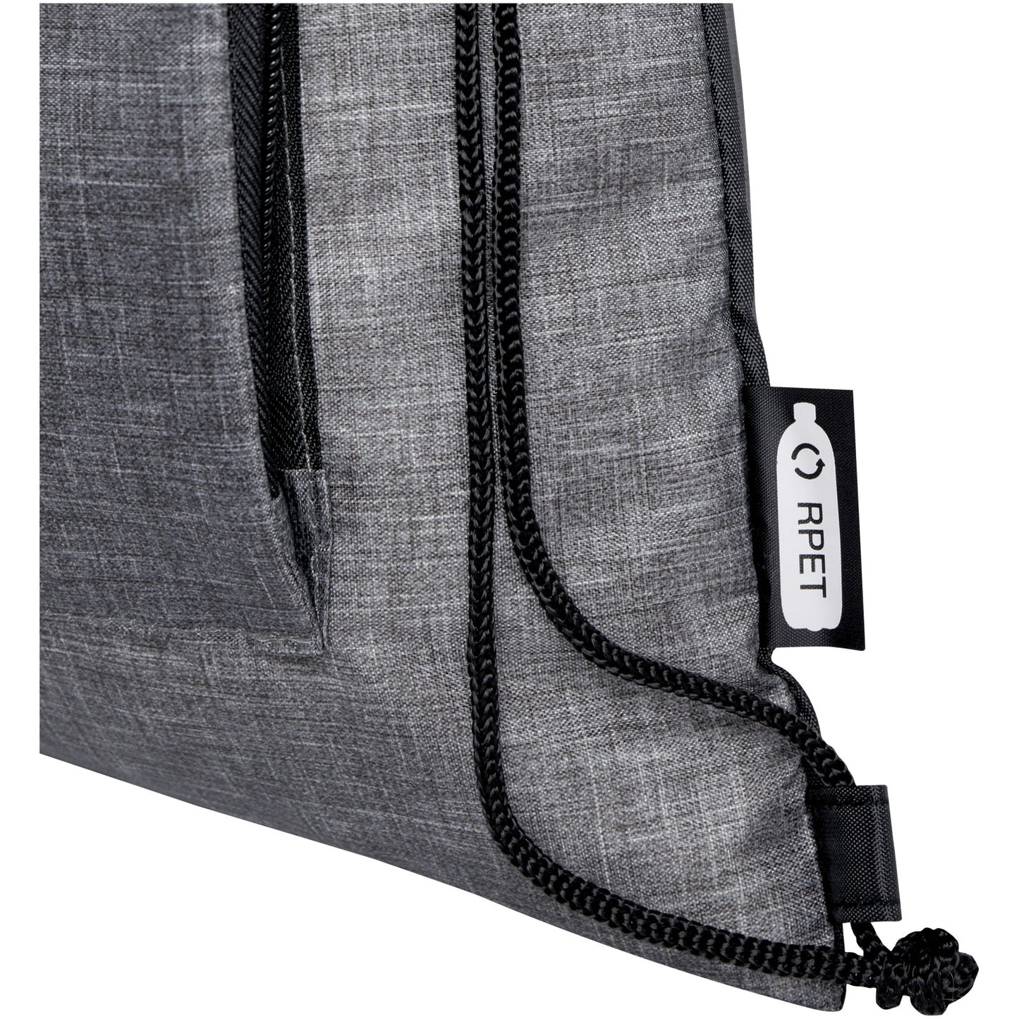 Borsa pieghevole con coulisse in materiale riciclato Ash - 7L