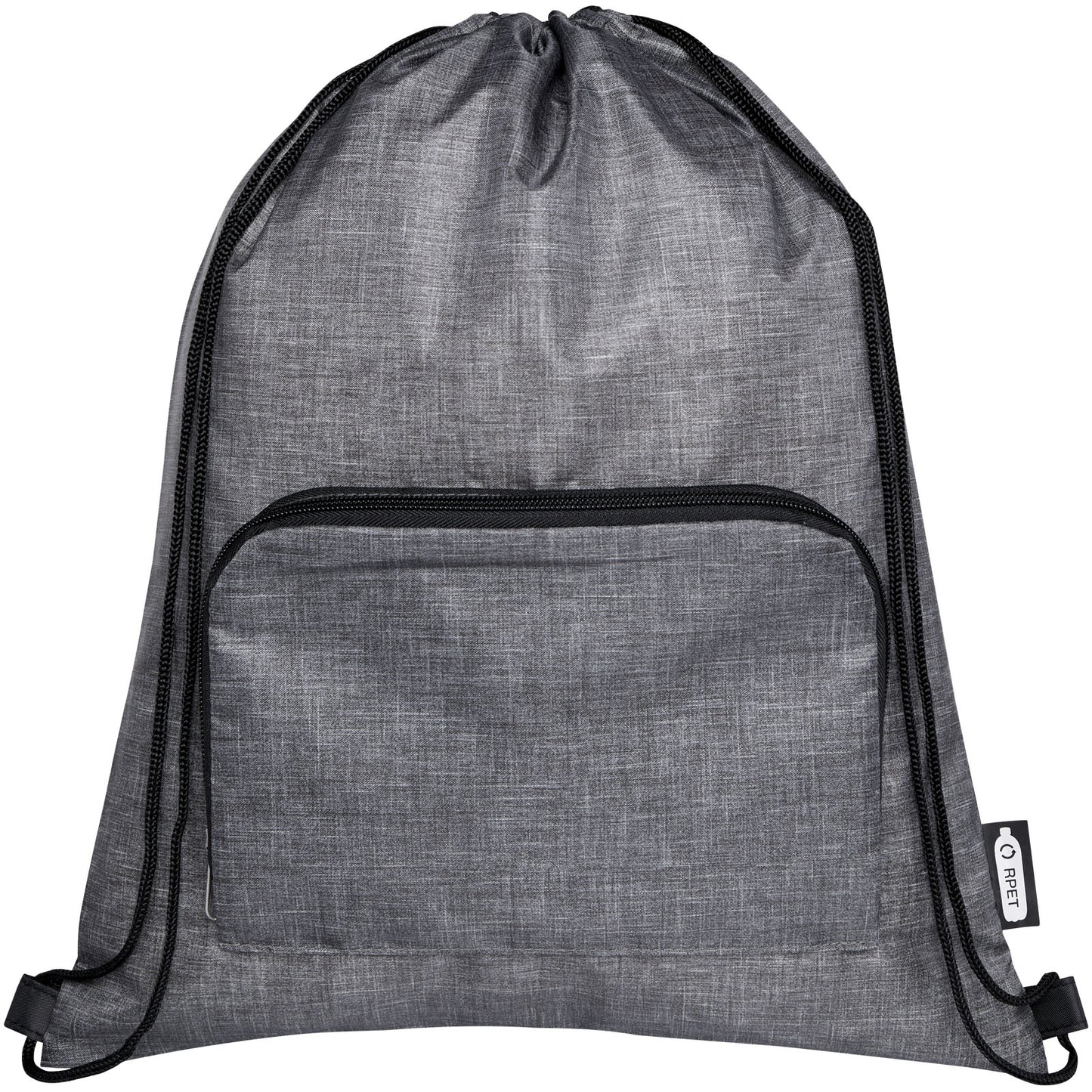 Borsa pieghevole con coulisse in materiale riciclato Ash - 7L