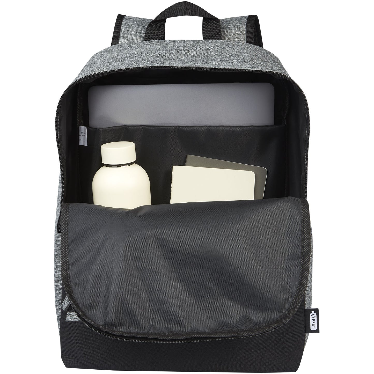 Zaino bicolore per portatile da 15" in materiale riciclato certificato GRS Reclaim 14L