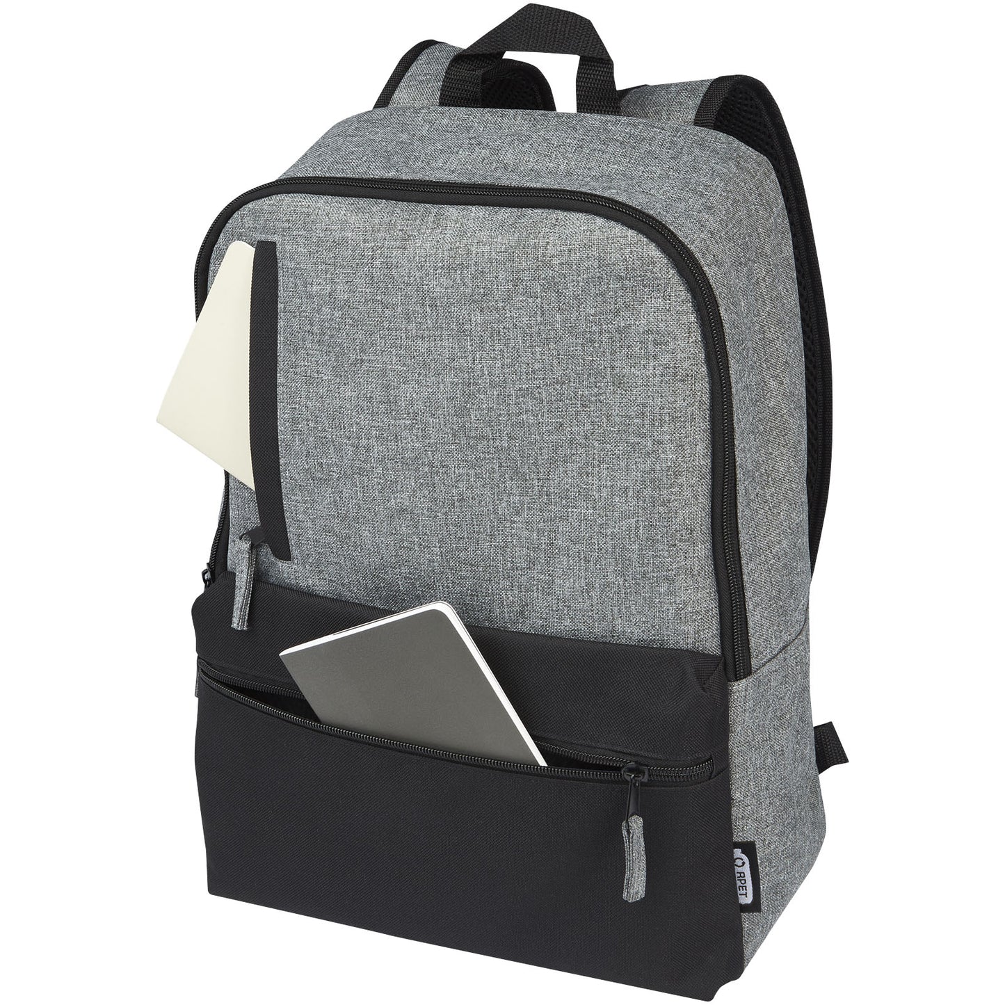 Zaino bicolore per portatile da 15" in materiale riciclato certificato GRS Reclaim 14L