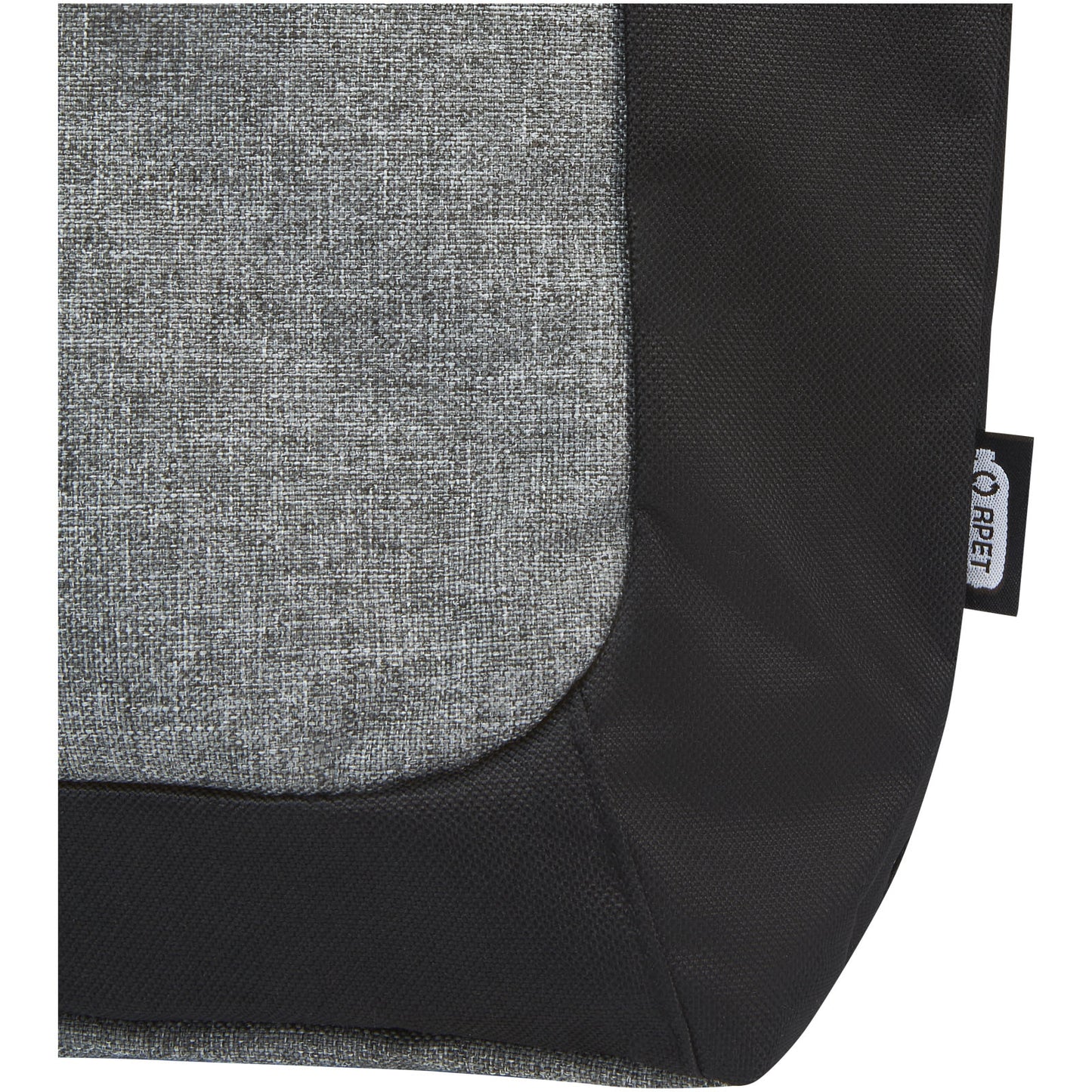 Tote bag bicolore con zip in materiale riciclato certificato GRS Reclaim 15L