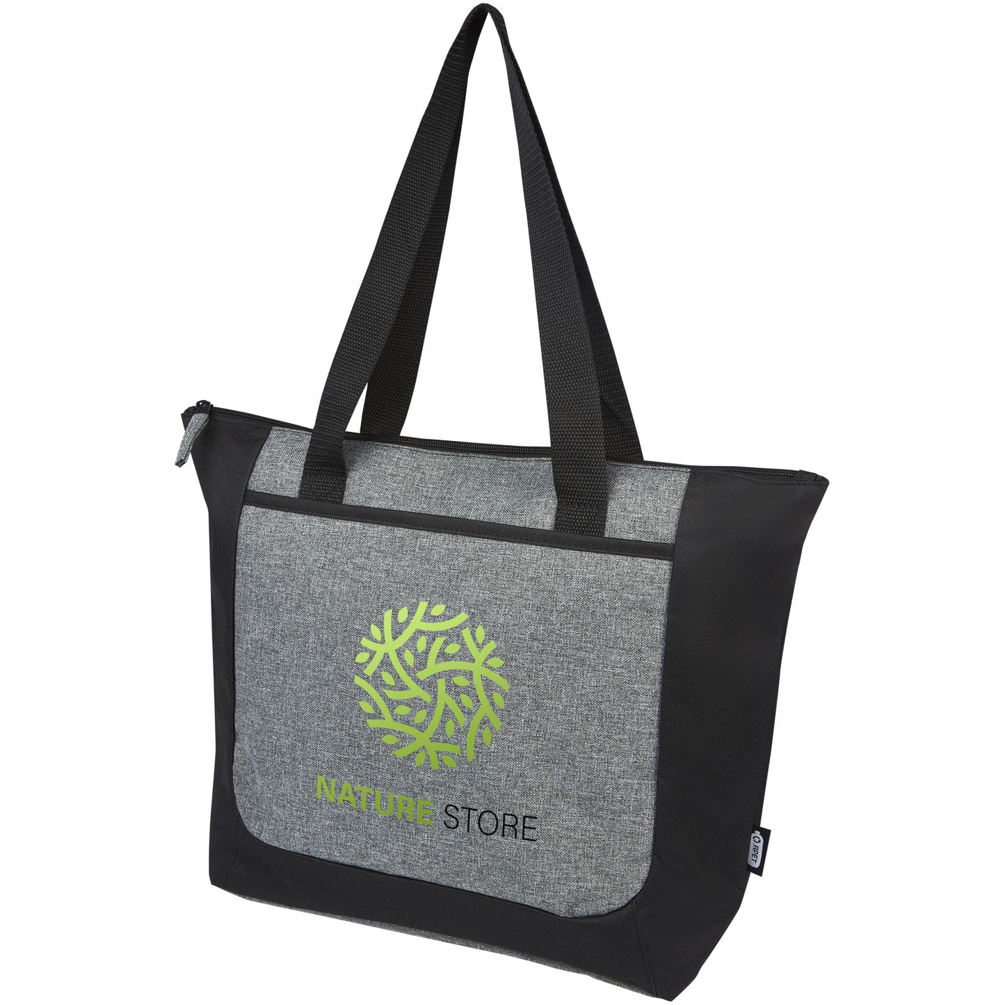 Tote bag bicolore con zip in materiale riciclato certificato GRS Reclaim 15L