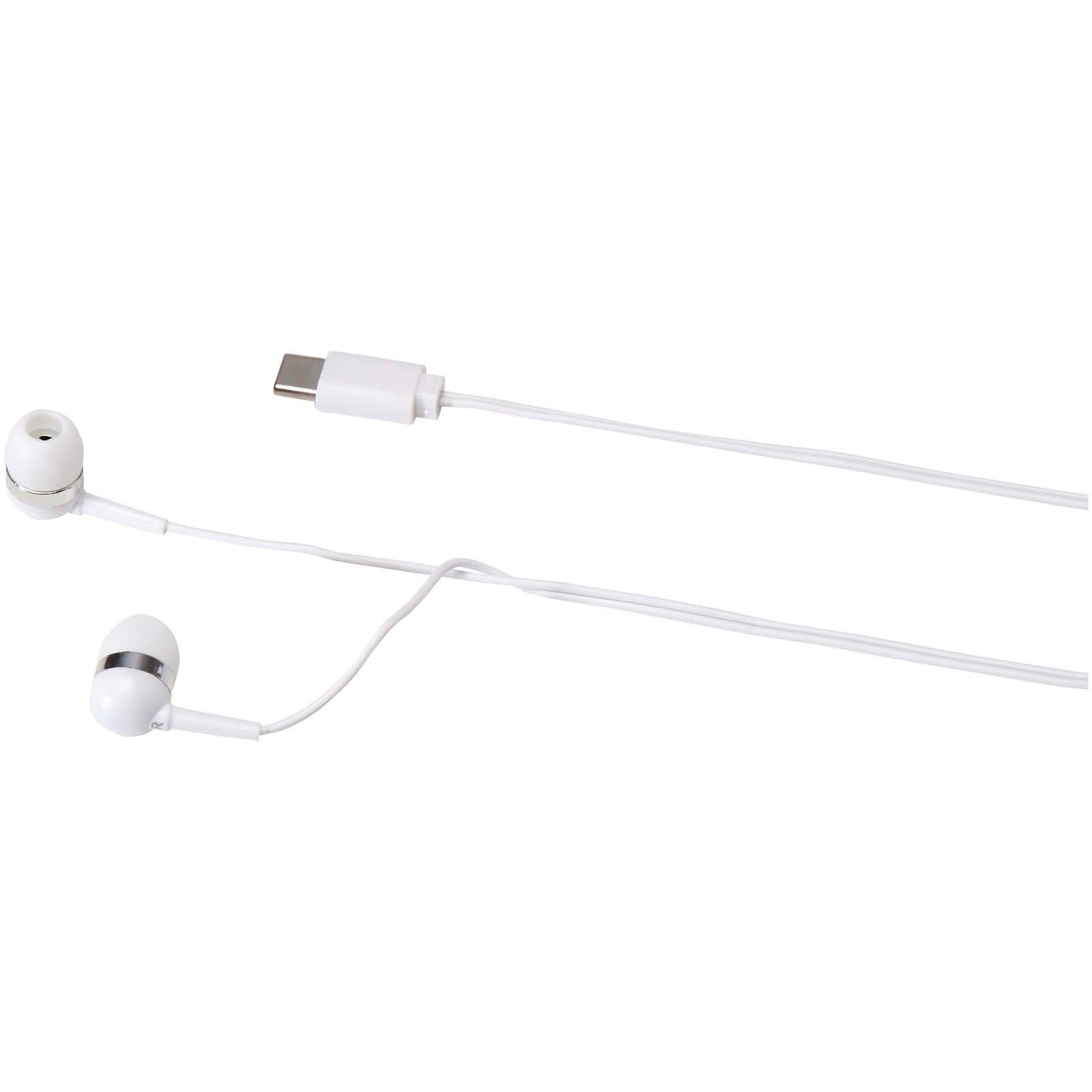 Auricolari tipo C cablati con astuccio in plastica riciclata Dofida