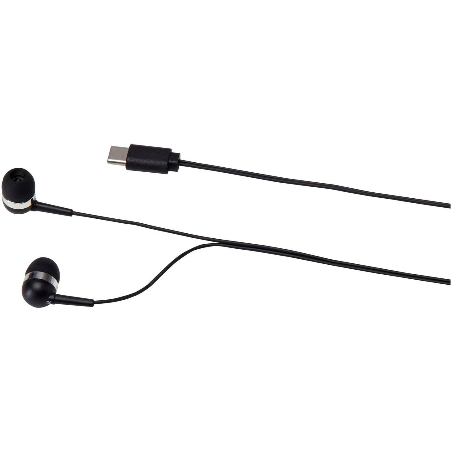 Auricolari tipo C cablati con astuccio in plastica riciclata Dofida