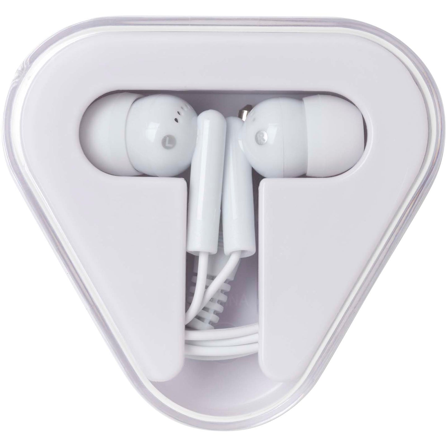 Auricolari con astuccio in plastica riciclata Rebel