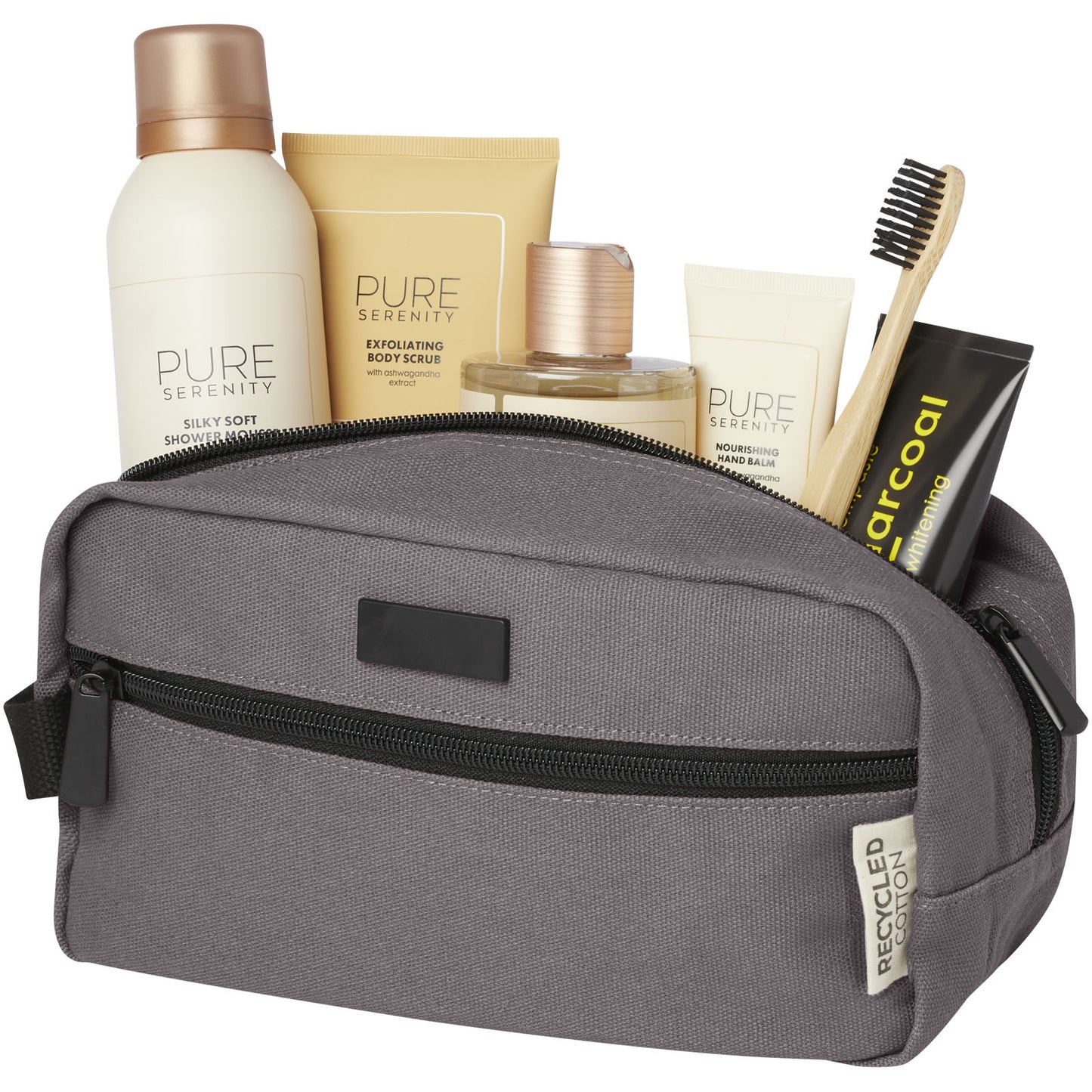 Borsa porta accessori in canvas riciclato certificato GRS Joey - 3,5 L