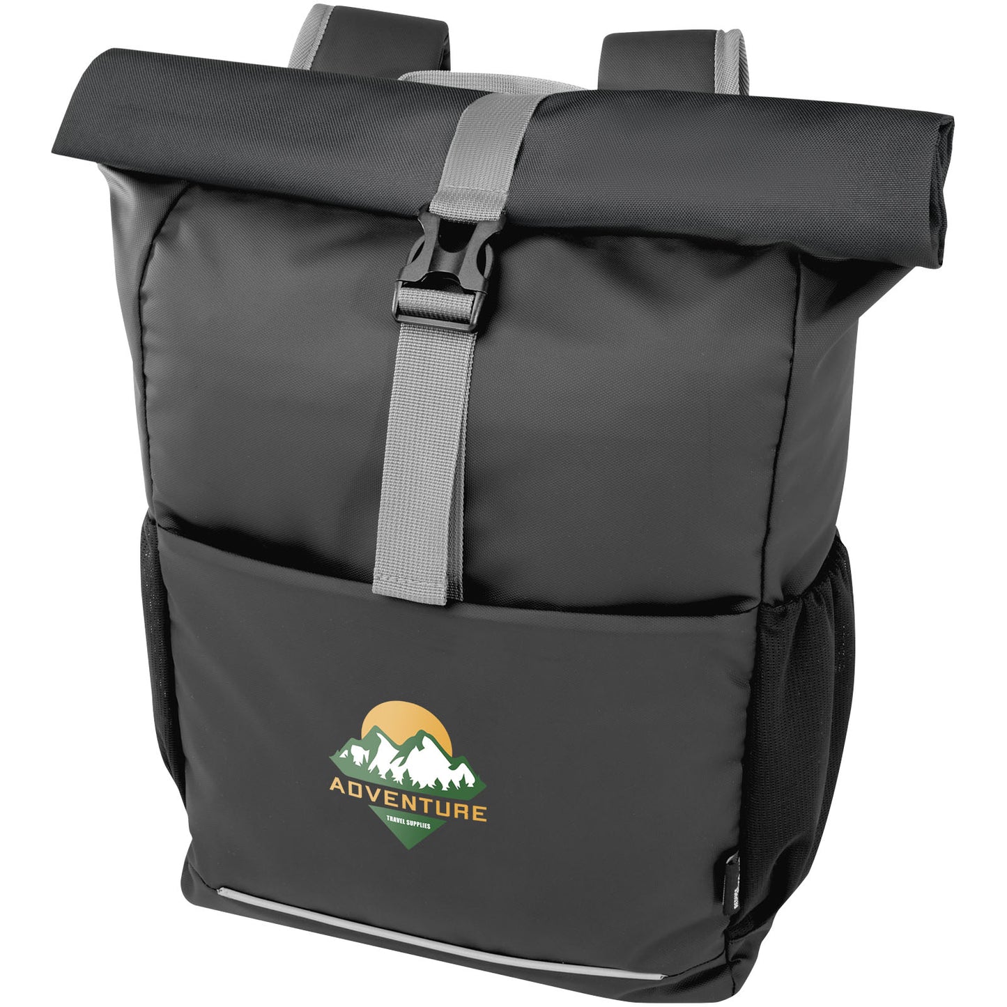 Borsa roll-top per bicicletta impermeabile in materiale riciclato certificato GRS per portatile da 15" Aqua