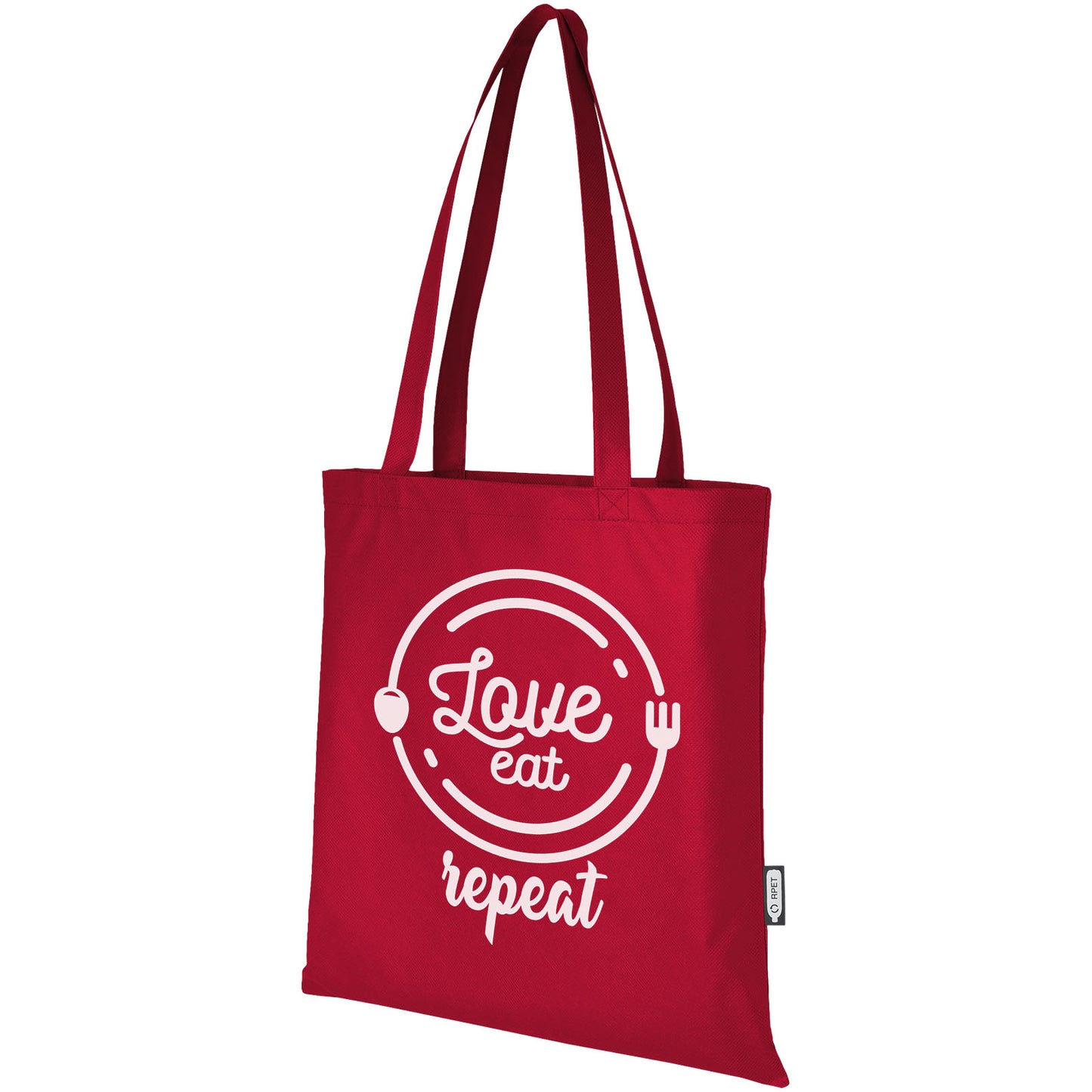 Tote bag convention in tessuto non tessuto riciclato certificato GRS Zeus 6l
