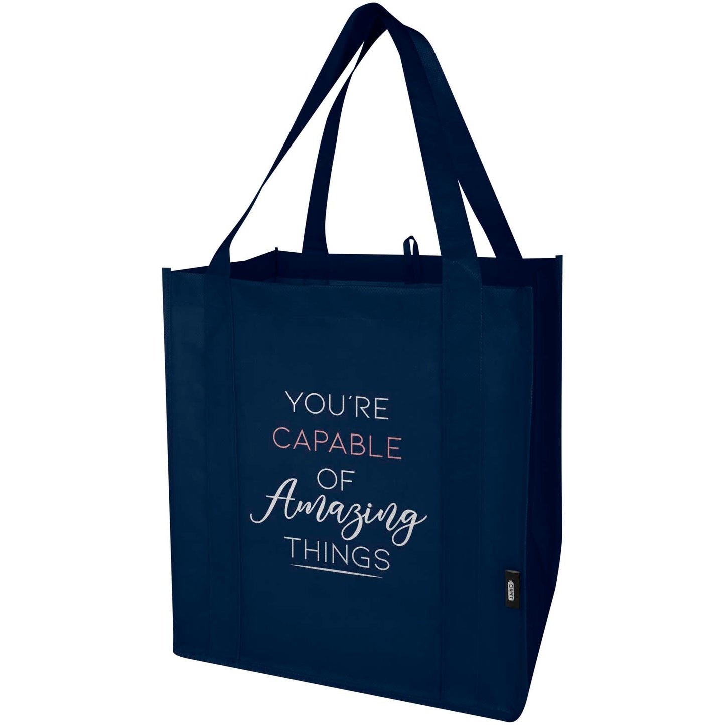 Tote bag con fondo rigido in tessuto non tessuto riciclato certificato GRS Liberty - 29L