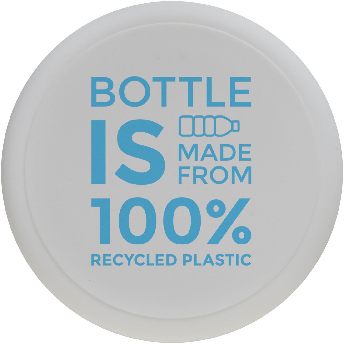 Borraccia da 700 ml con coperchio a vite H2O Active® Eco Tempo - Bianco
