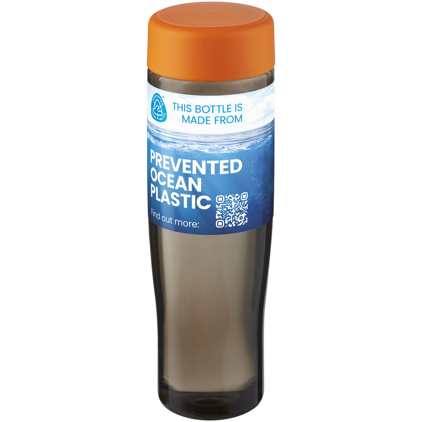 Borraccia da 700 ml con coperchio a vite H2O Active® Eco Tempo - Arancione