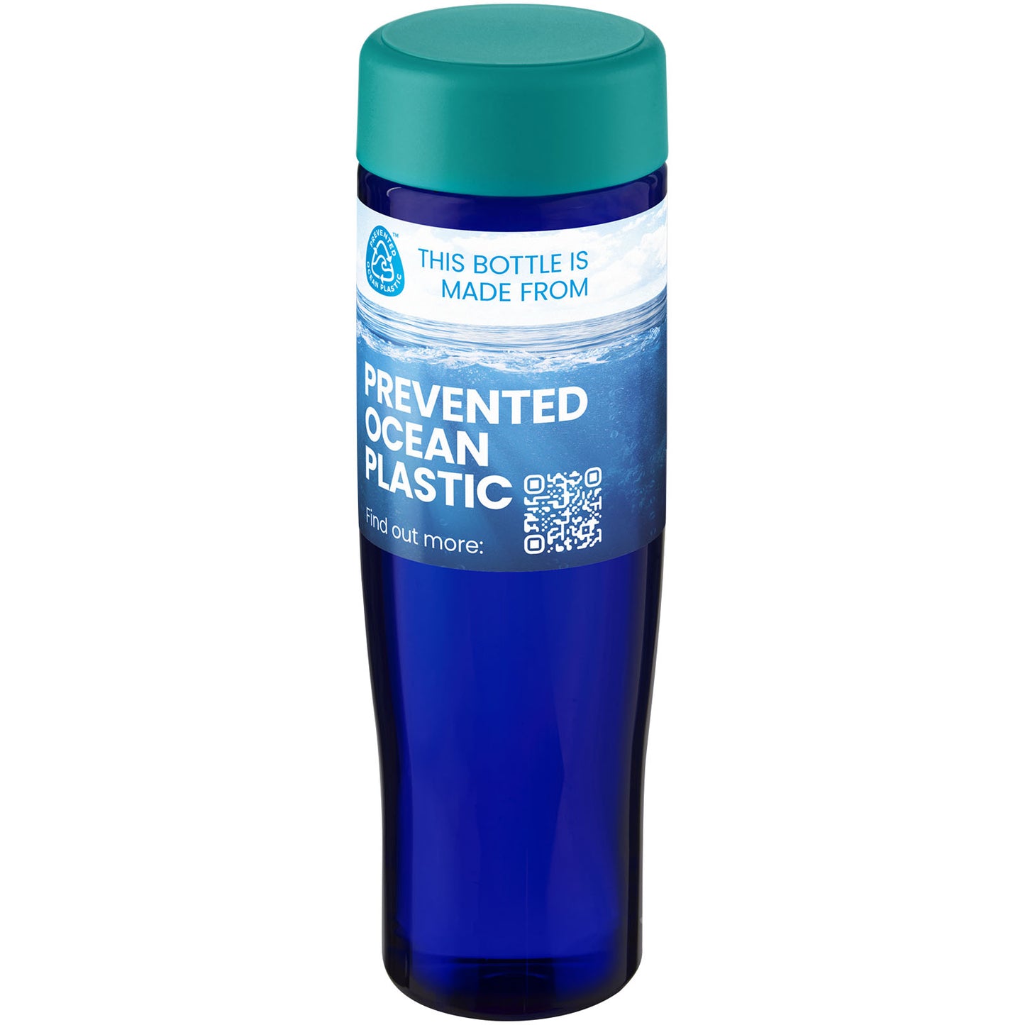Borraccia da 700 ml con coperchio a vite H2O Active® Eco Tempo - Acqua