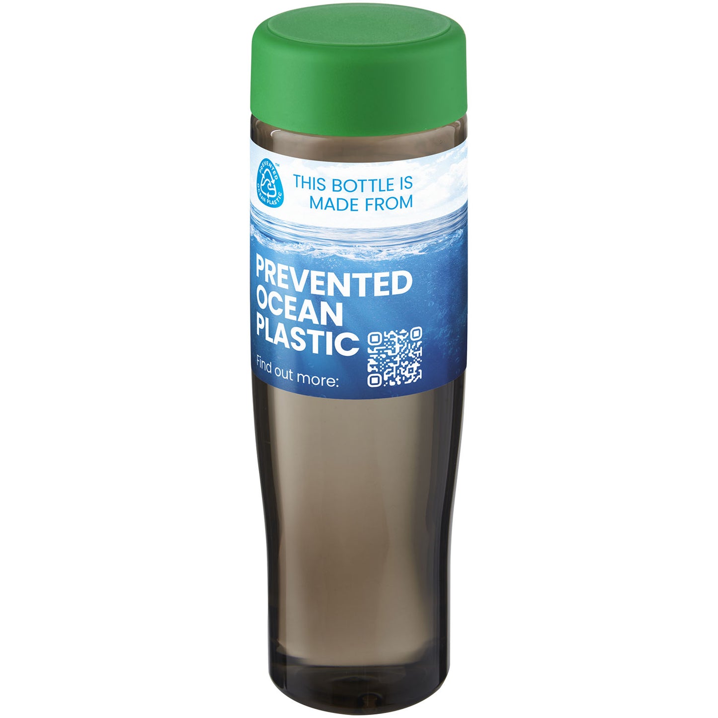 Borraccia da 700 ml con coperchio a vite H2O Active® Eco Tempo - Verde