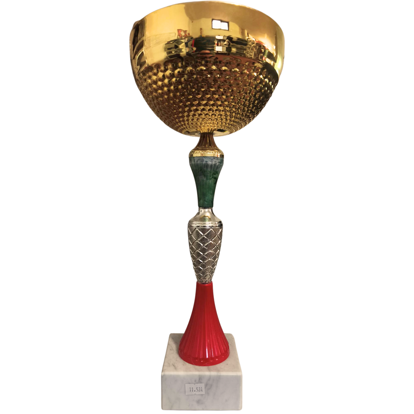 Coppa con tazza in metallo da 40 cm